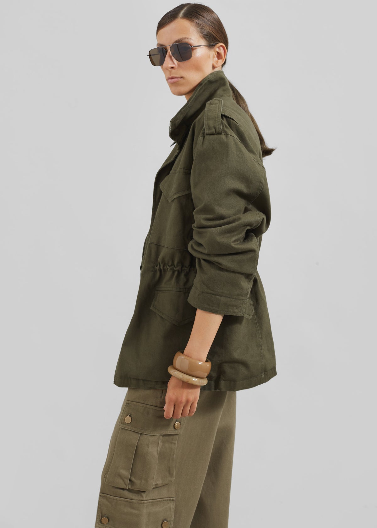 Merano Cargo Jacket - Khaki - 6