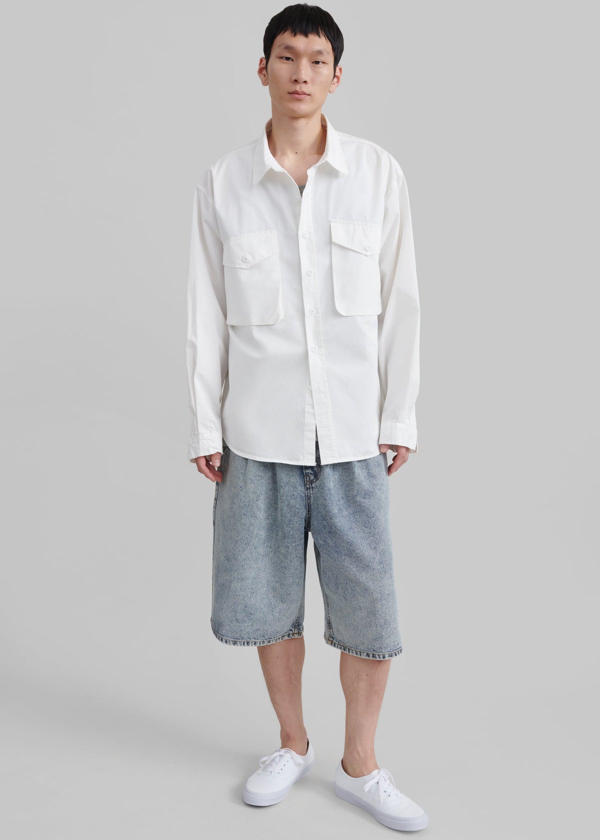 Michael Button Up Shirt - White - 4