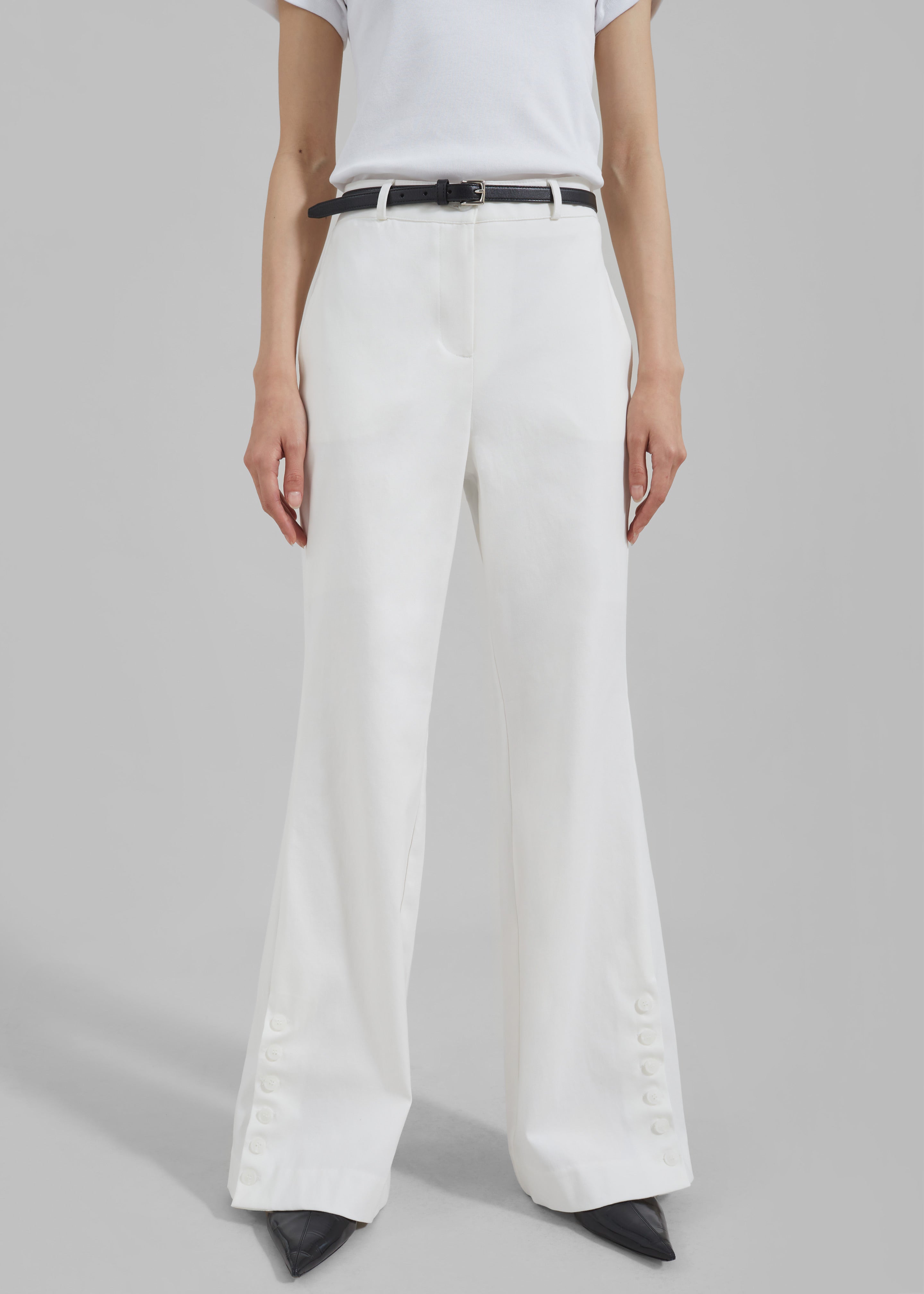 Michelle Flare Pants - Ivory - 4