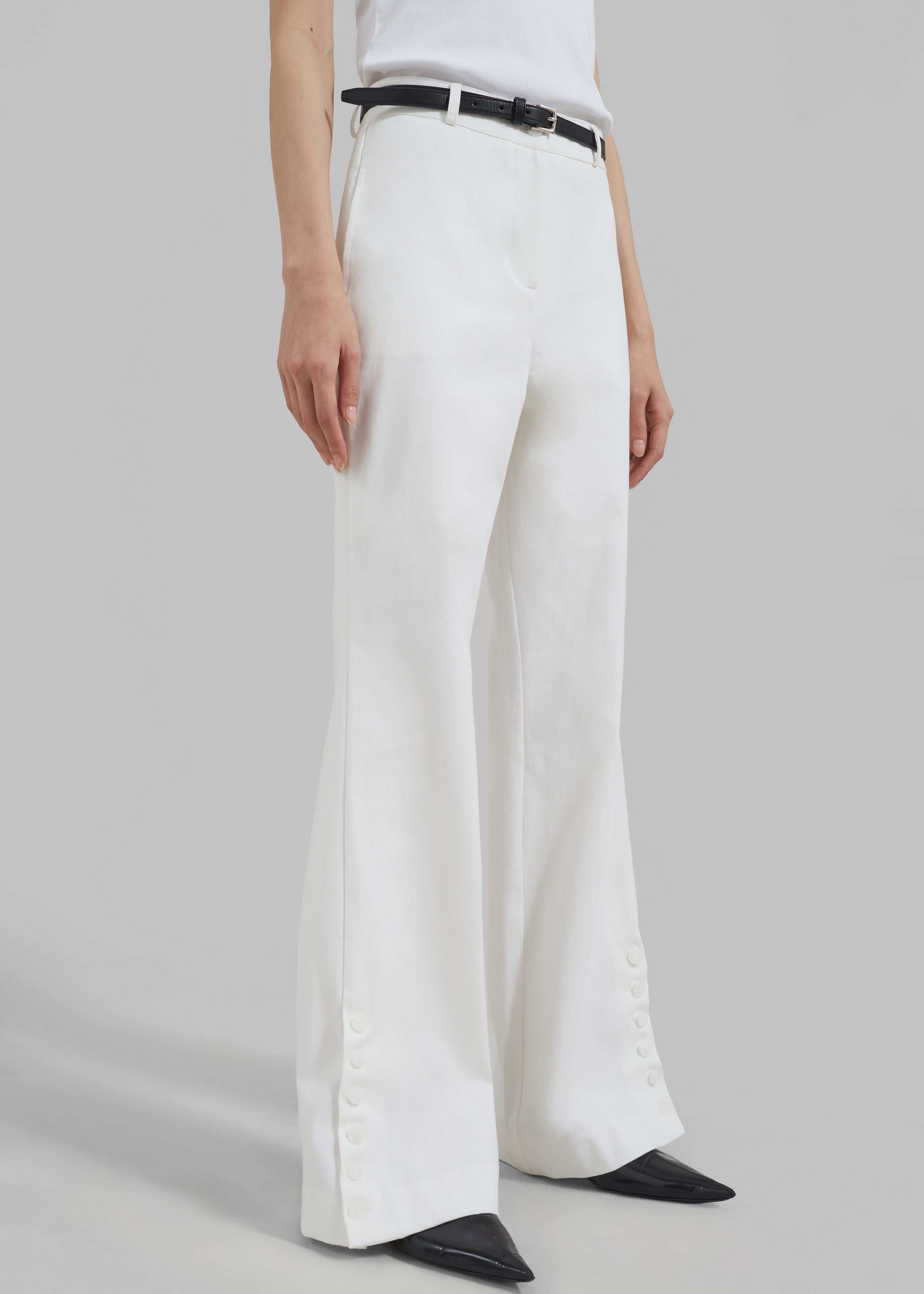 Michelle Flare Pants - Ivory - 2