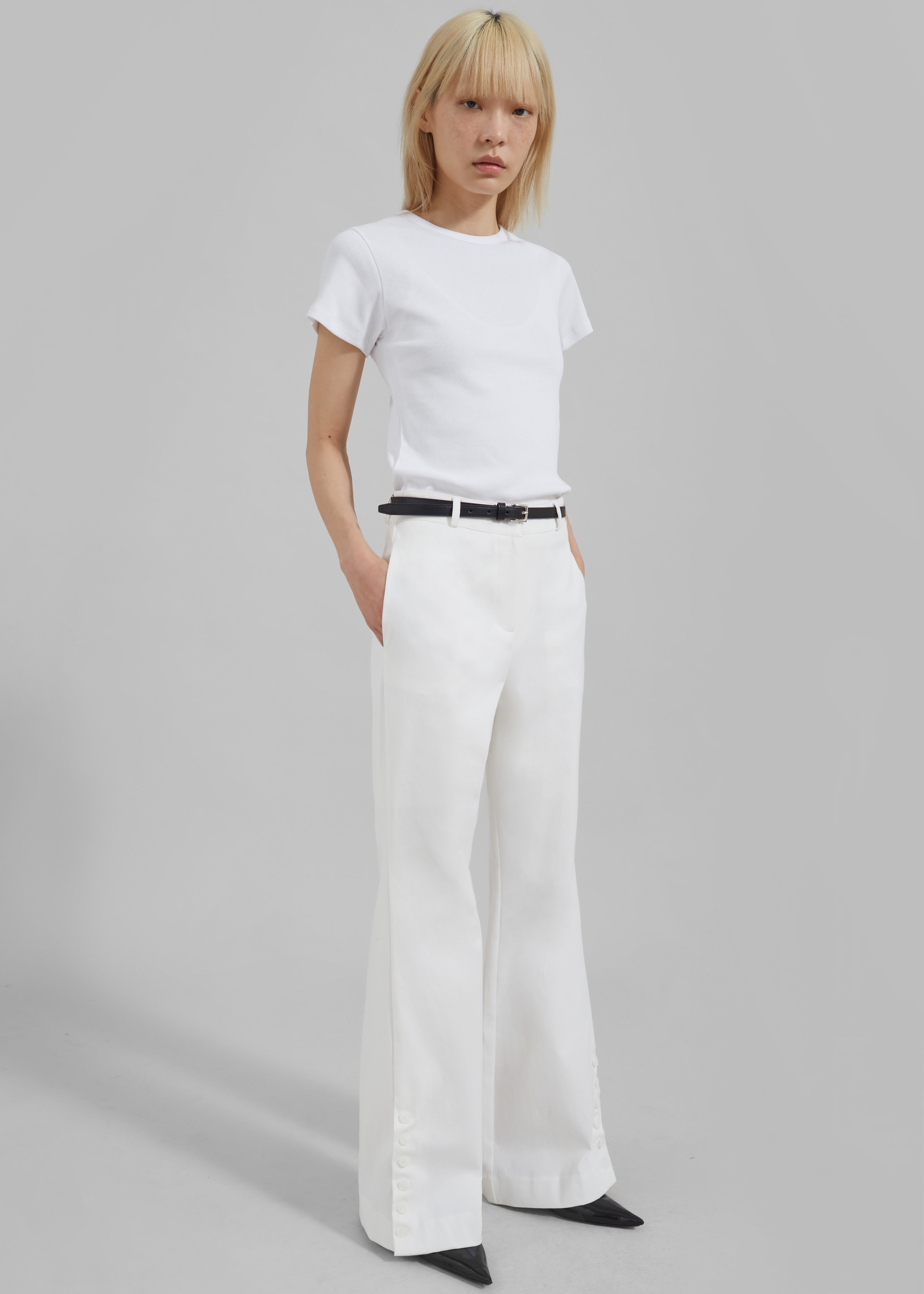 Michelle Flare Pants - Ivory - 7