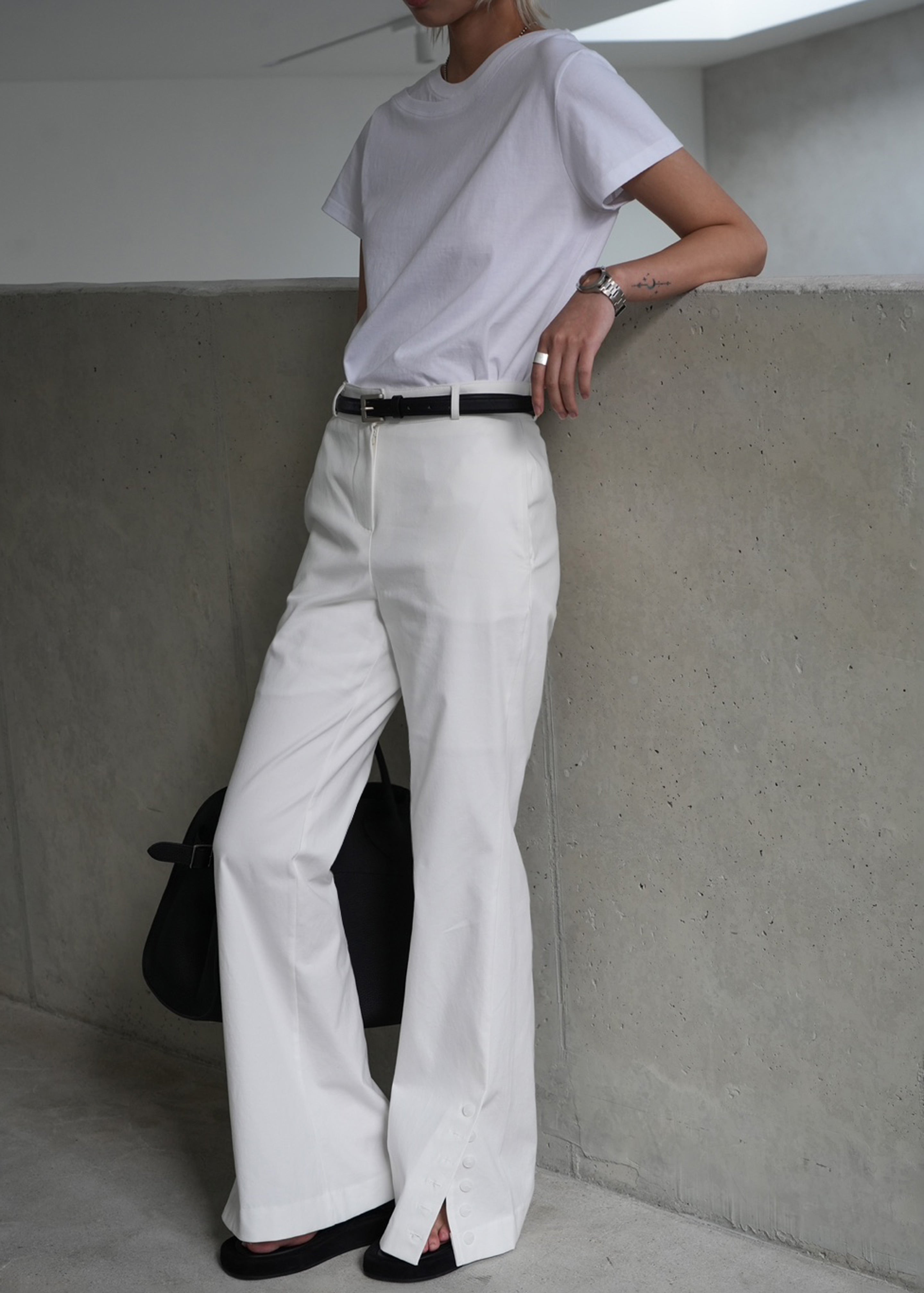 Michelle Flare Pants - Ivory - 3