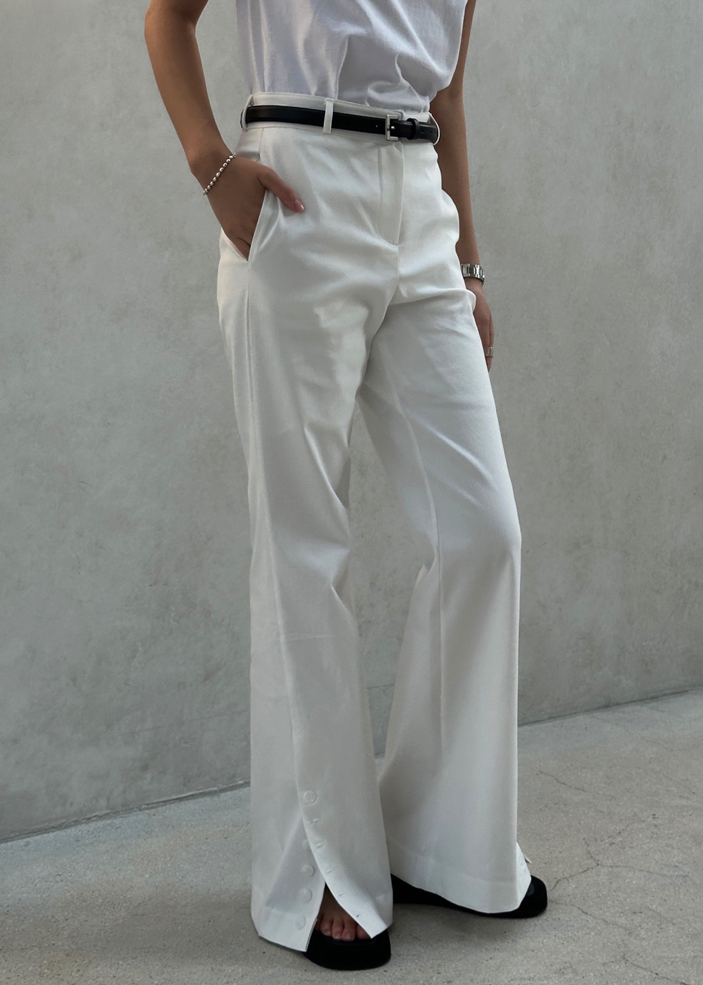 Michelle Flare Pants - Ivory - 9