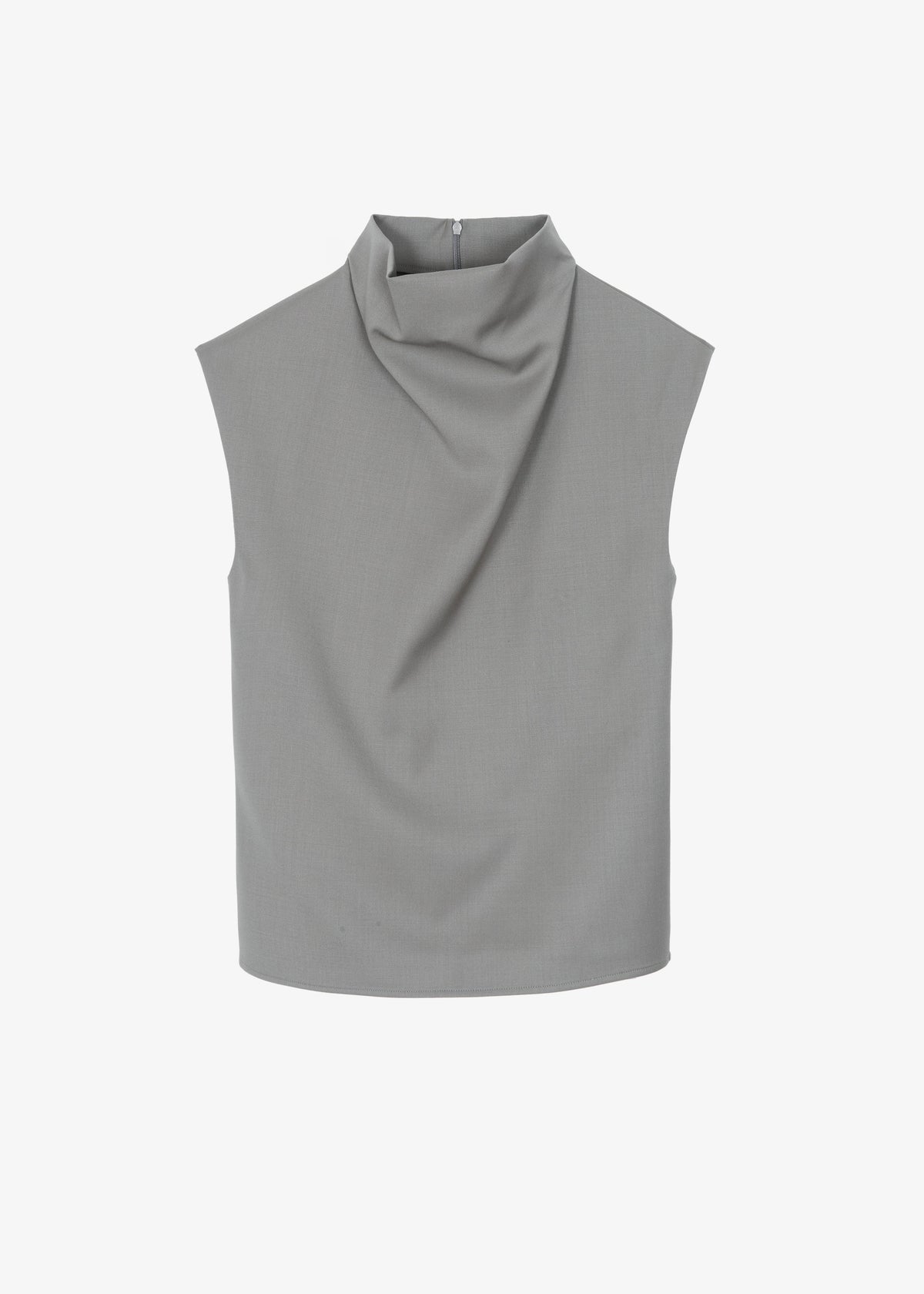 Mijas Mock Neck Top - Grey - 7