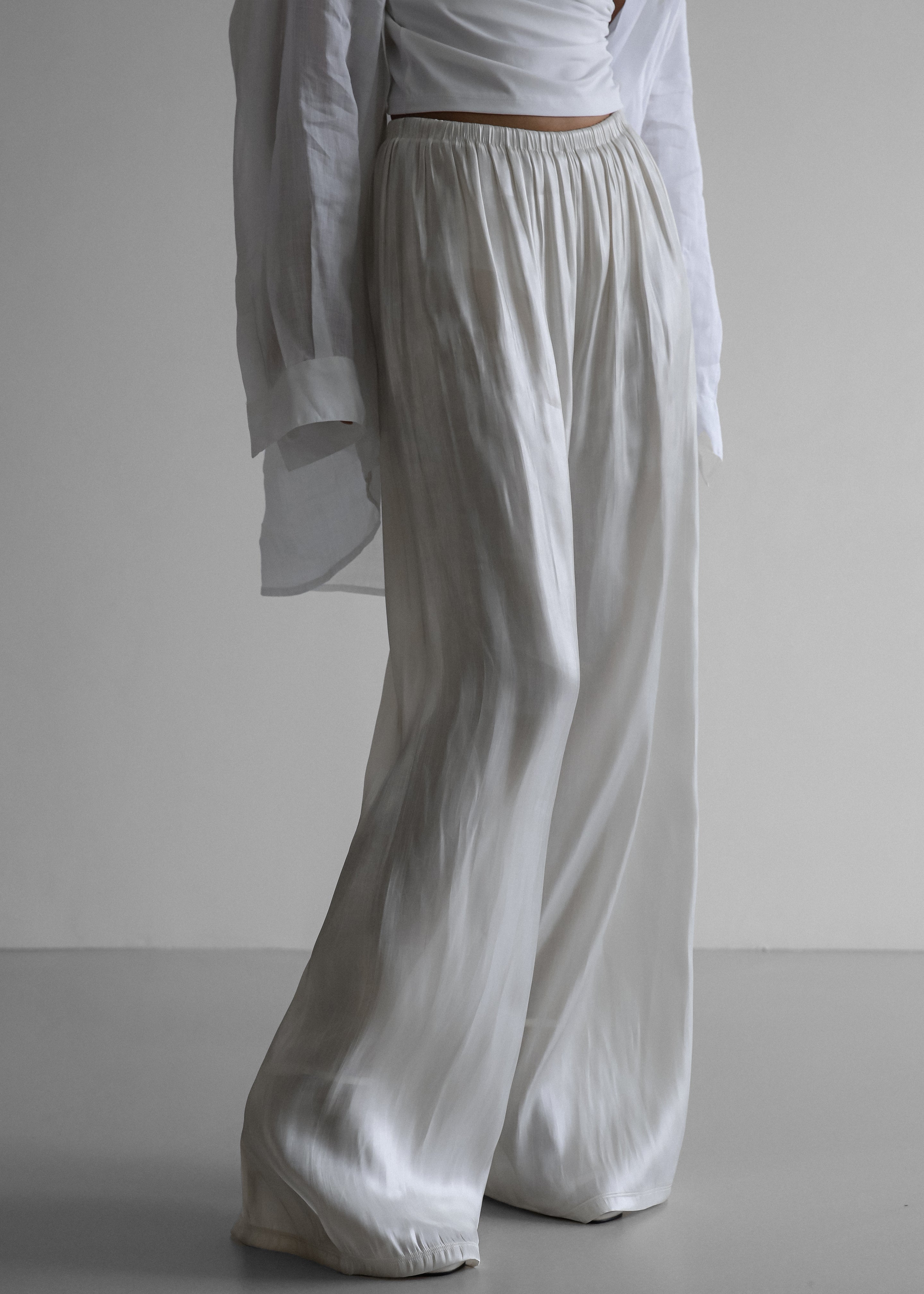 Mika Wide Pants - White - 5