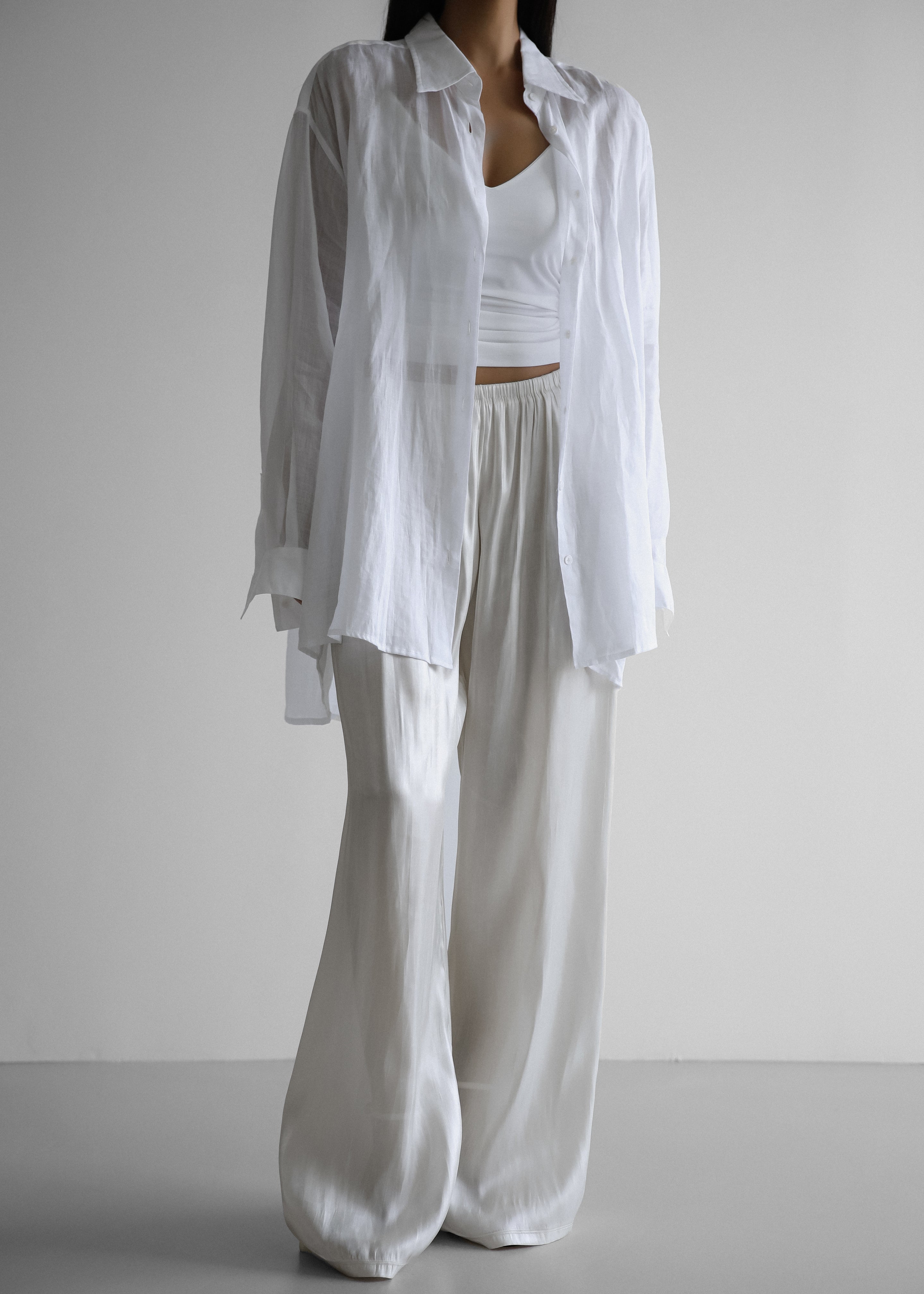 Mika Wide Pants - White - 3