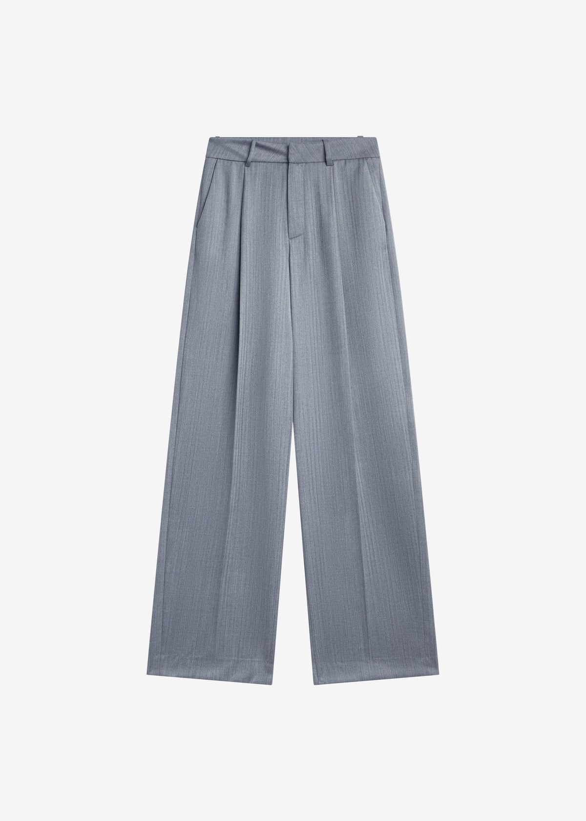 Pantaloni sartoriali Milena a motivo chevron - Grigio
