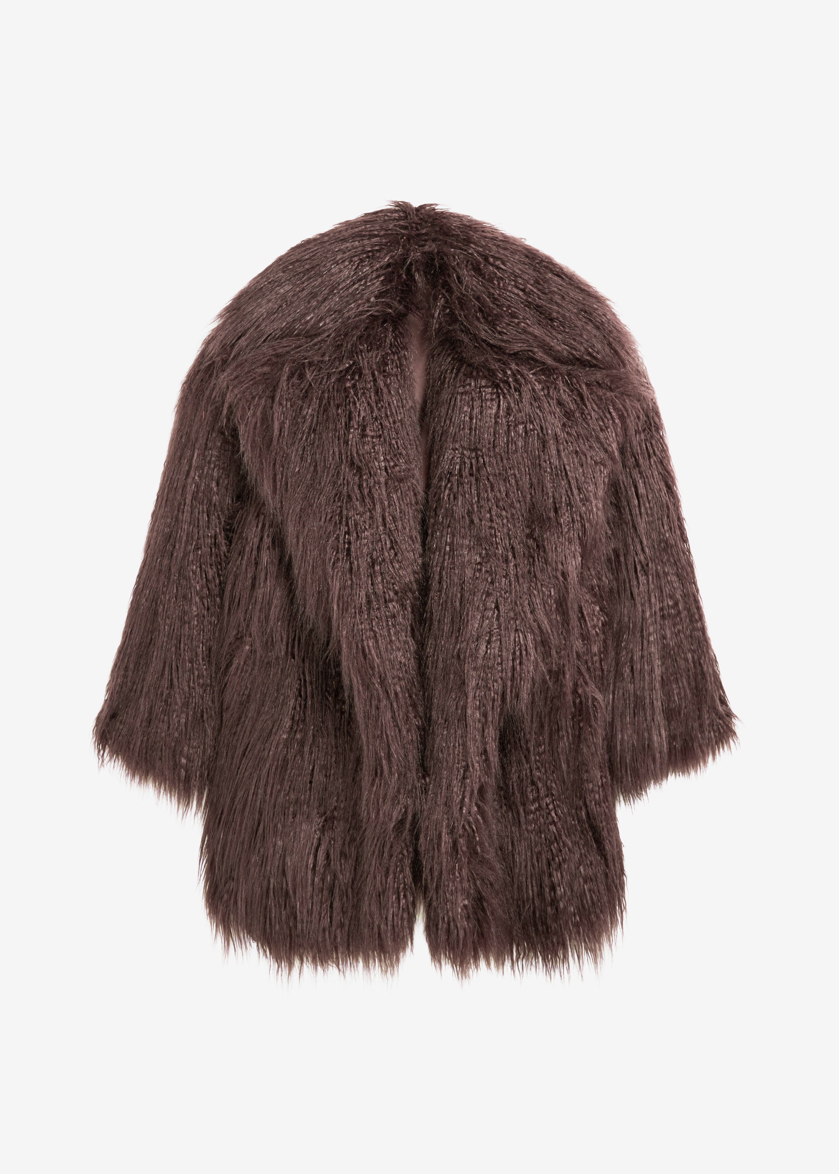 Miley Faux Fur Jacket - Brown - 9