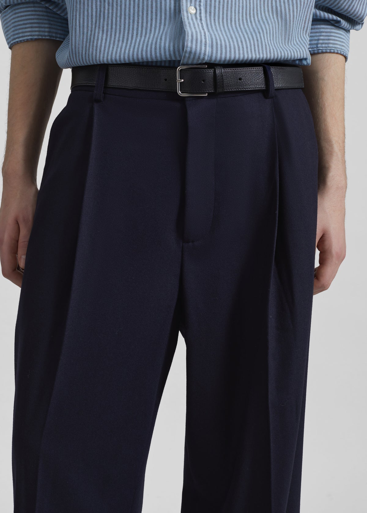 Milton Flannel Trousers - Navy - 7