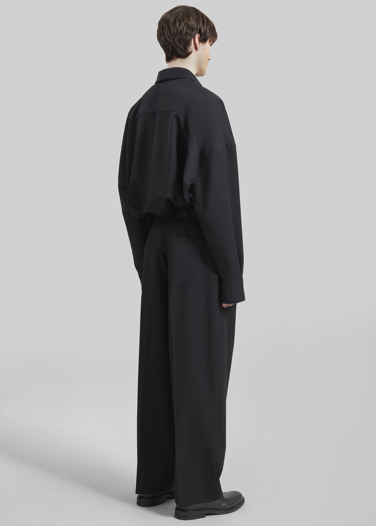 Milton Wool-Blend Shirt - Black - 7