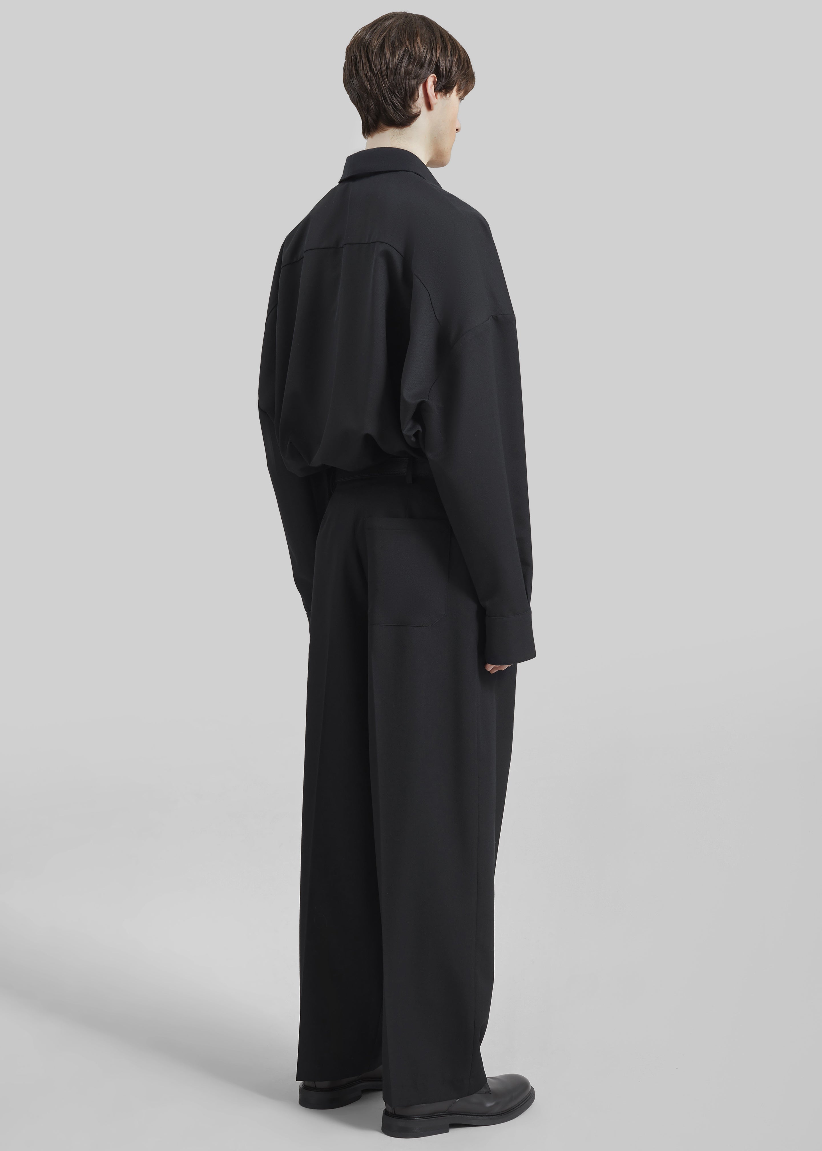 Milton Wool-Blend Shirt - Black - 7