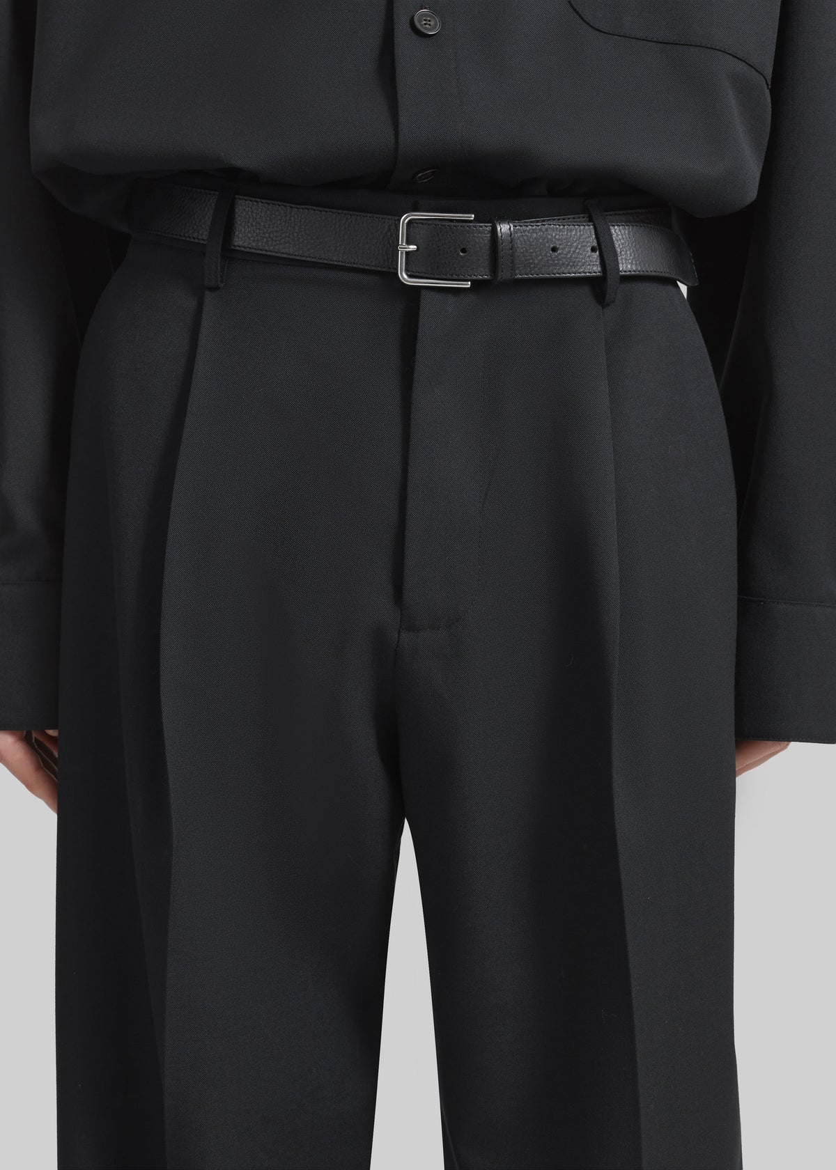 Milton Wool-Blend Trousers - Black - 3