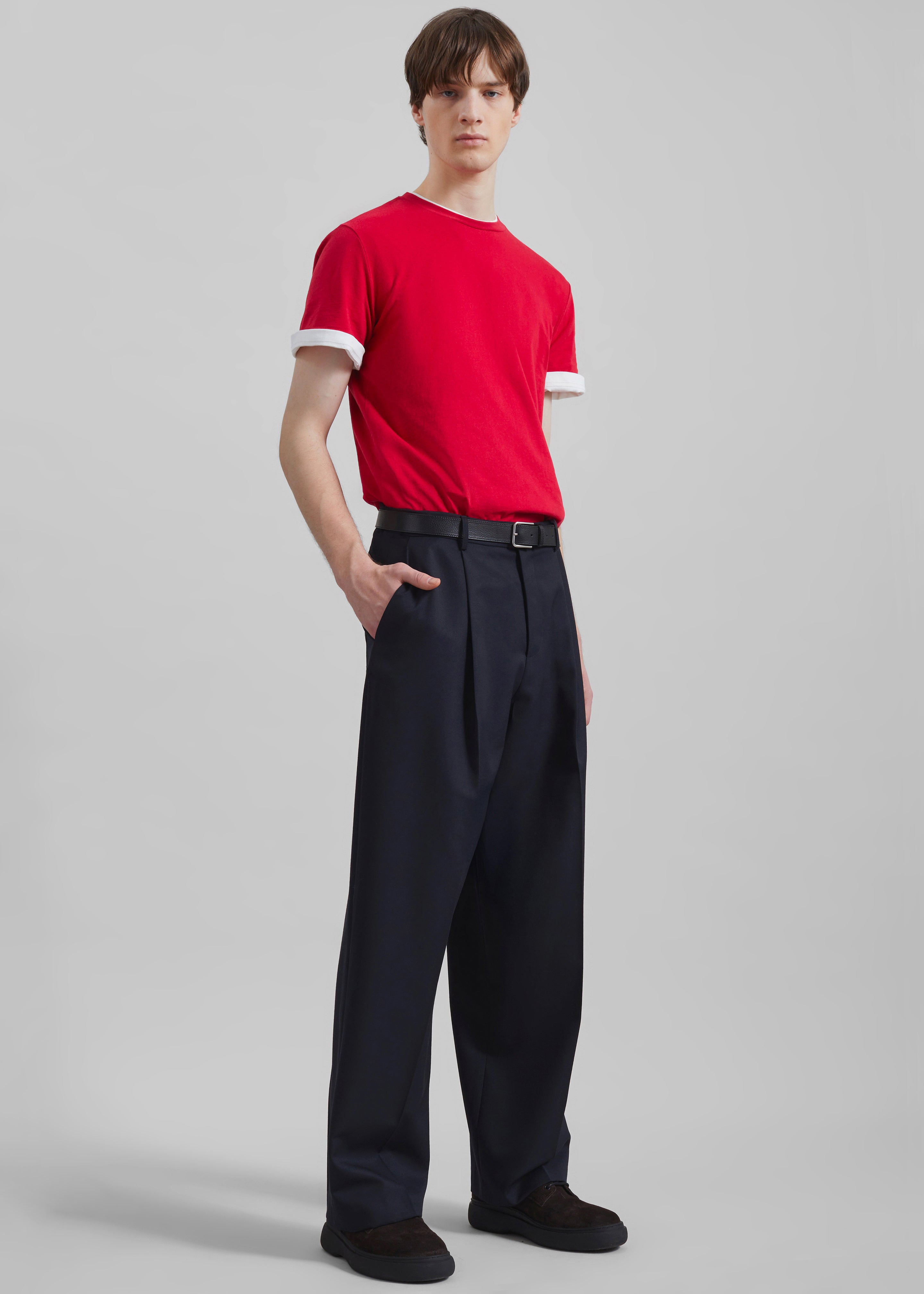 Milton Wool-Blend Trousers - Dark Navy - 4