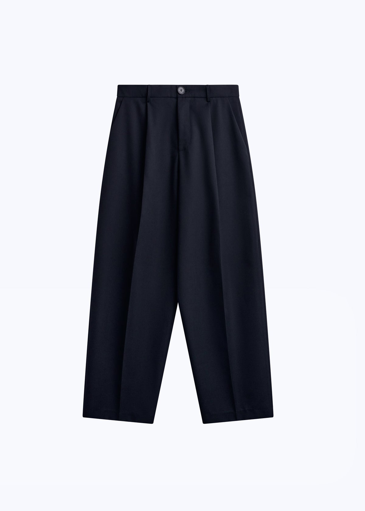 Milton Wool-Blend Trousers - Dark Navy - 8