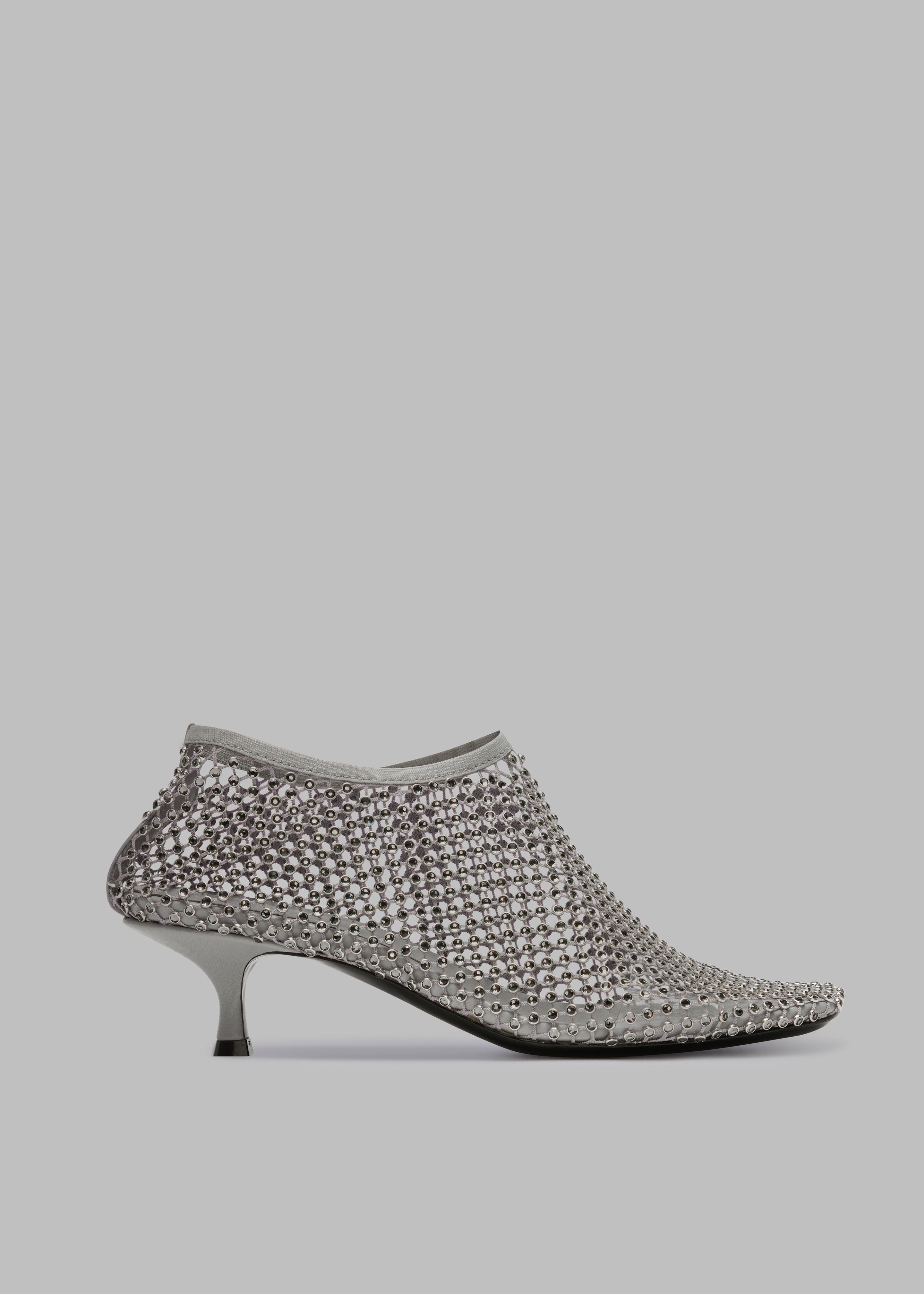 Christopher Esber Minette Crystal Micro Heels - Slate Grey - 1