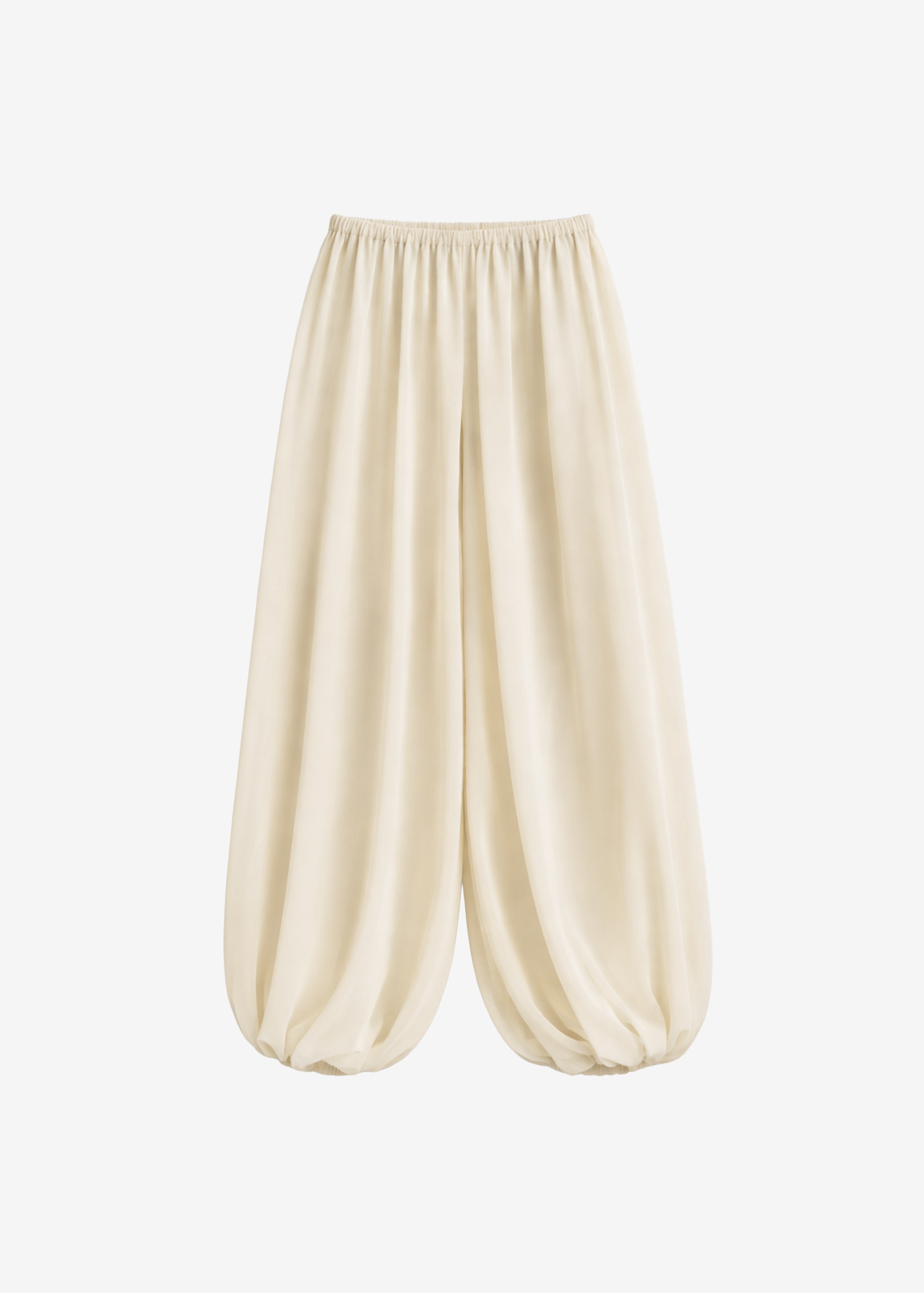 Mio Sheer Balloon Pants - Beige - 7
