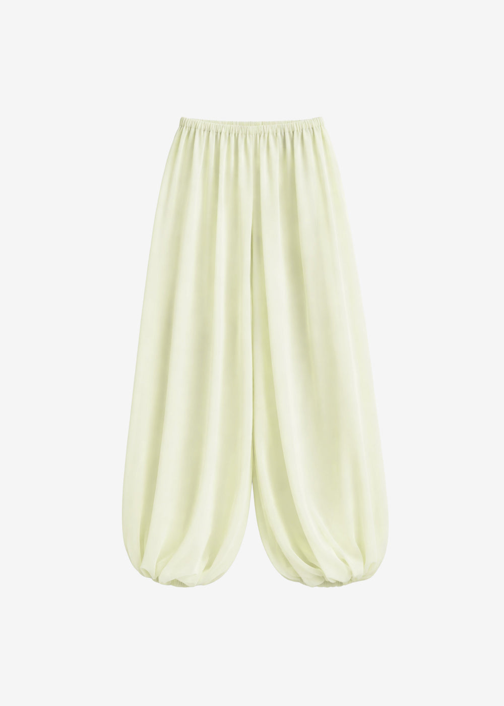 Mio Sheer Balloon Pants - Pale Yellow