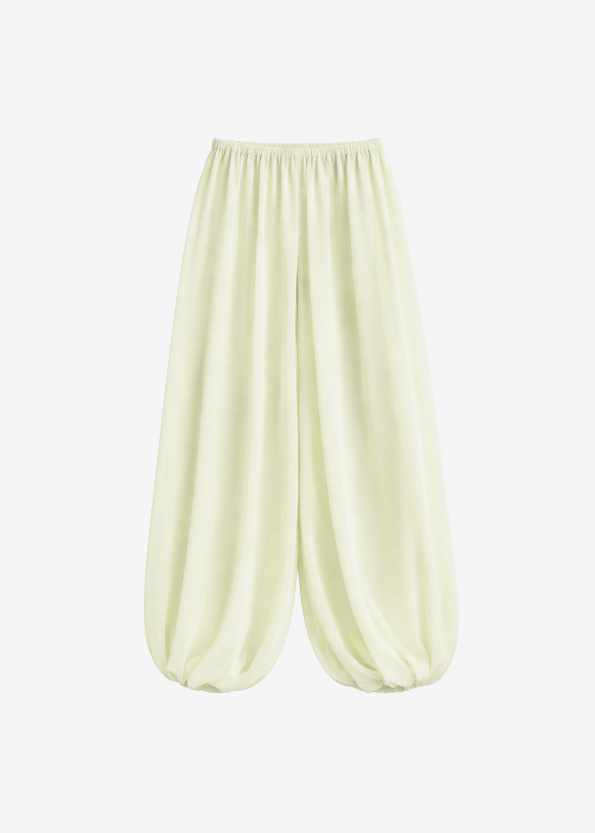 Mio Sheer Balloon Pants - Pale Yellow - 7