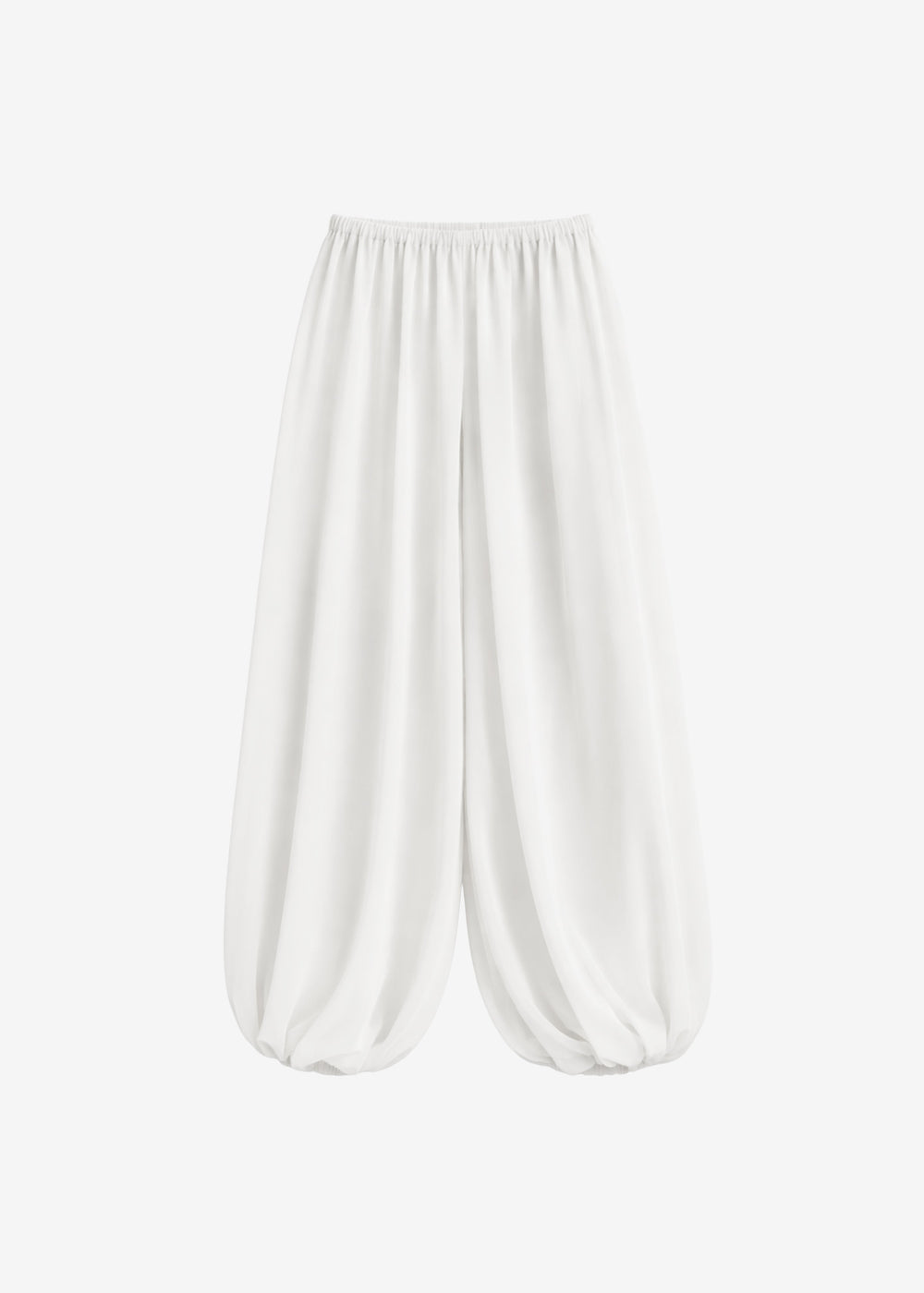 Mio Sheer Balloon Pants - White