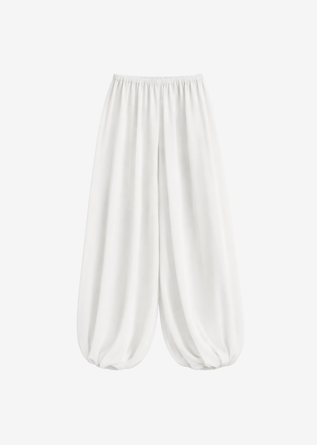 Mio Sheer Balloon Pants - White - 8