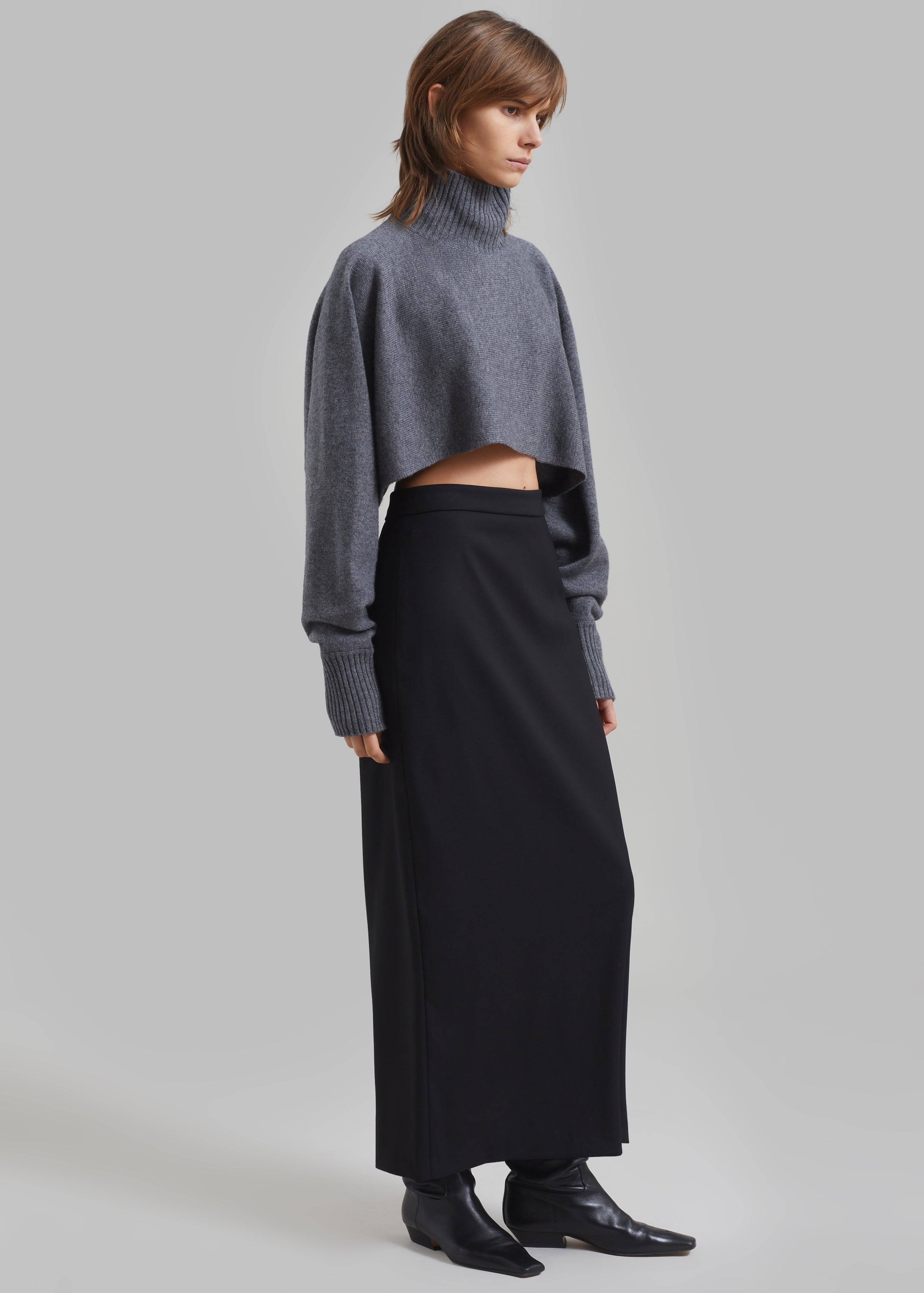 Miranda Long Pencil Skirt - Black – Frankie Shop Europe