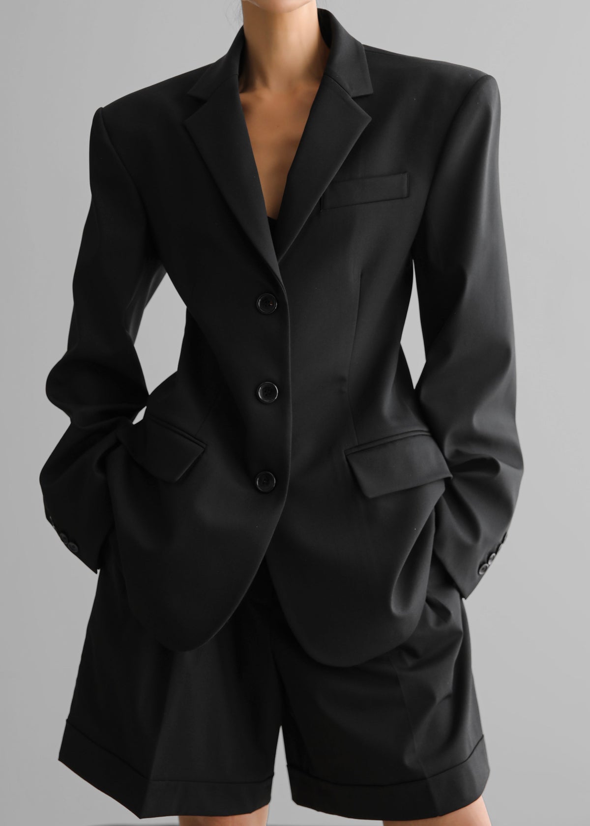 Mirbel Cinched Blazer - Black