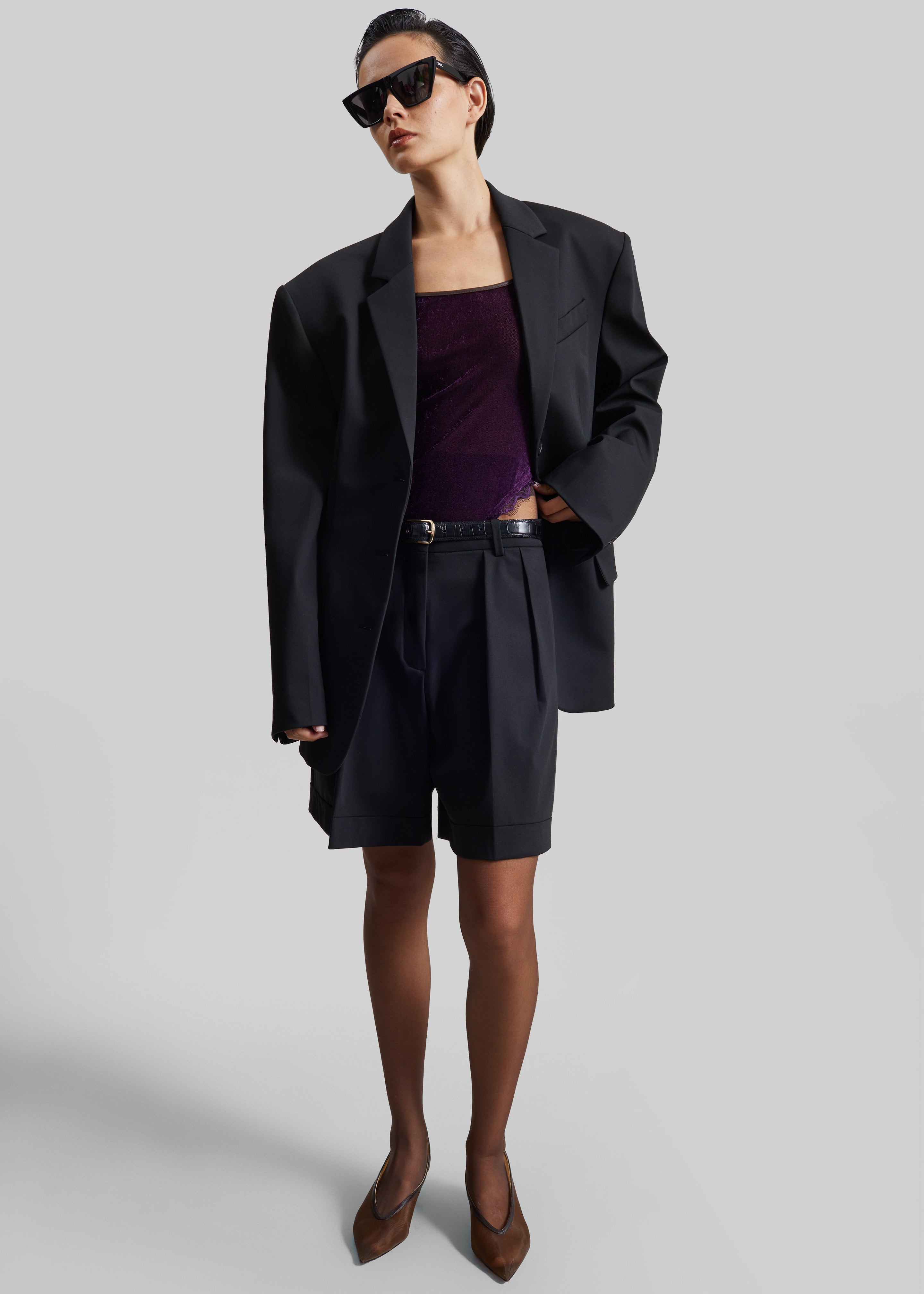 Mirbel Cinched Blazer - Black – The Frankie Shop Europe