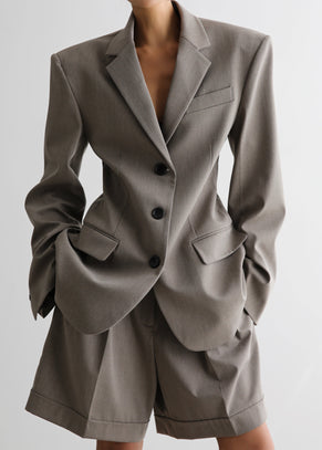 Mirbel Cinched Blazer - Taupe