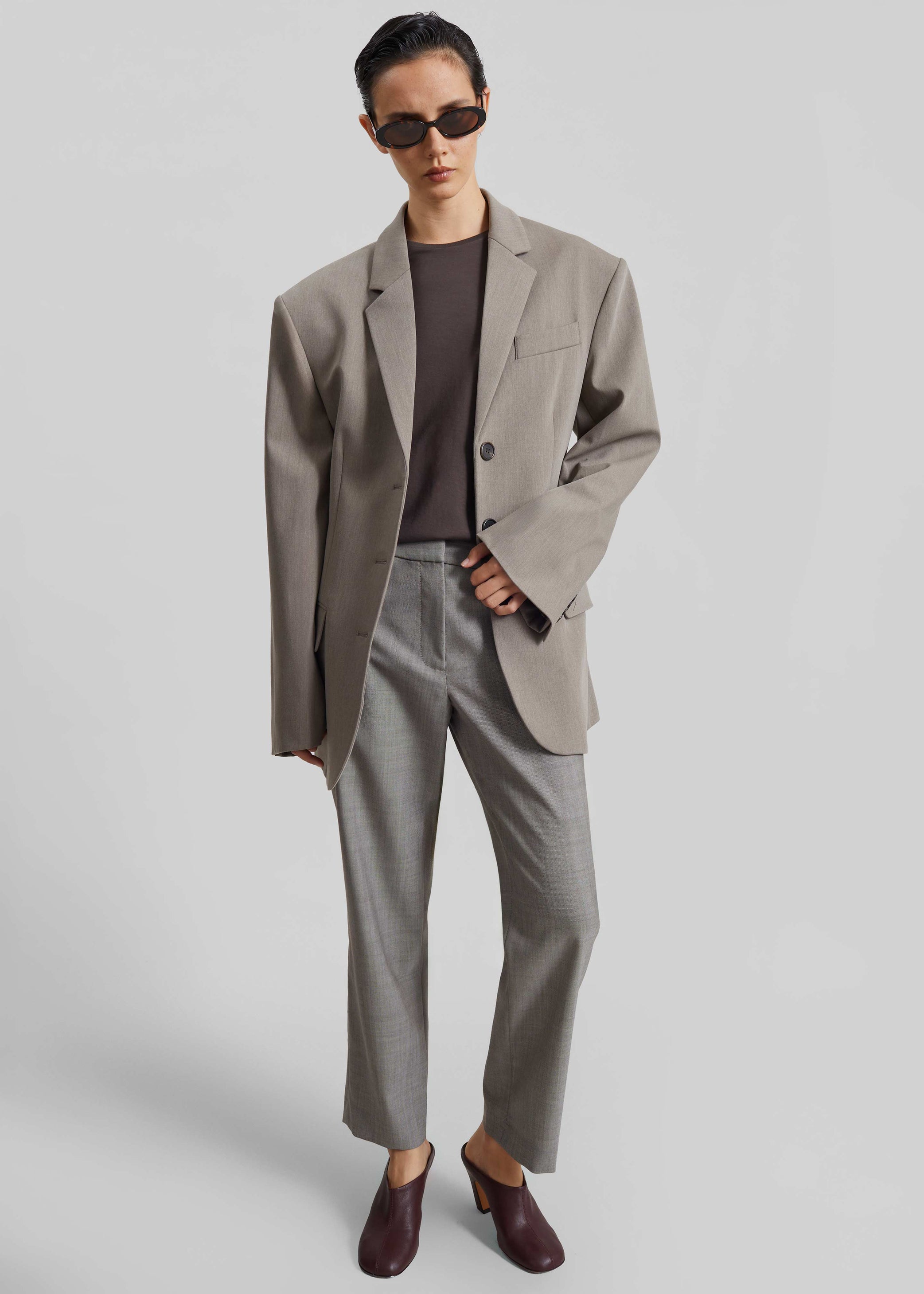 Shop the look image for Mirbel Cinched Blazer - Taupe