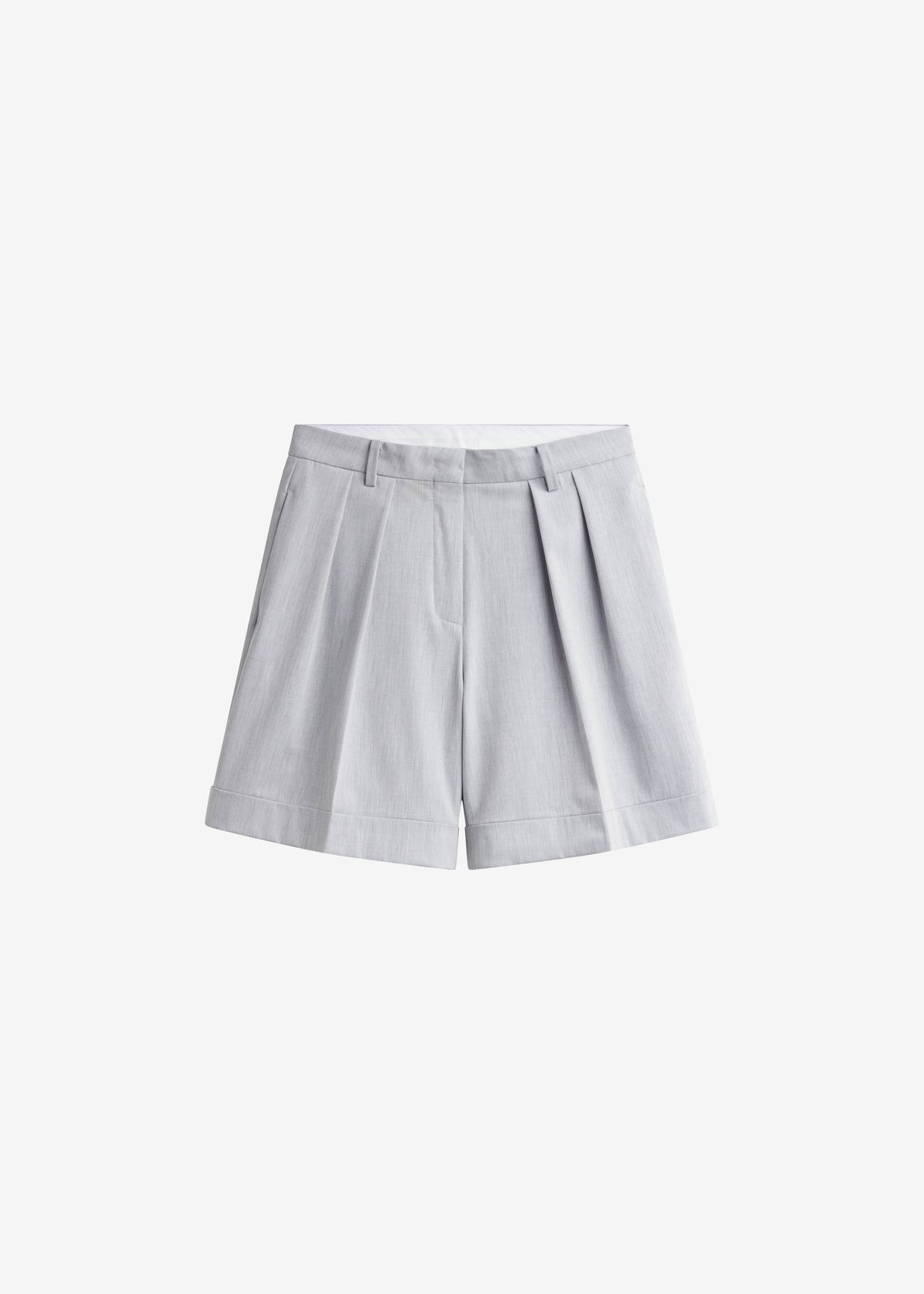Mirbel Pleated Shorts - Light Grey - 9