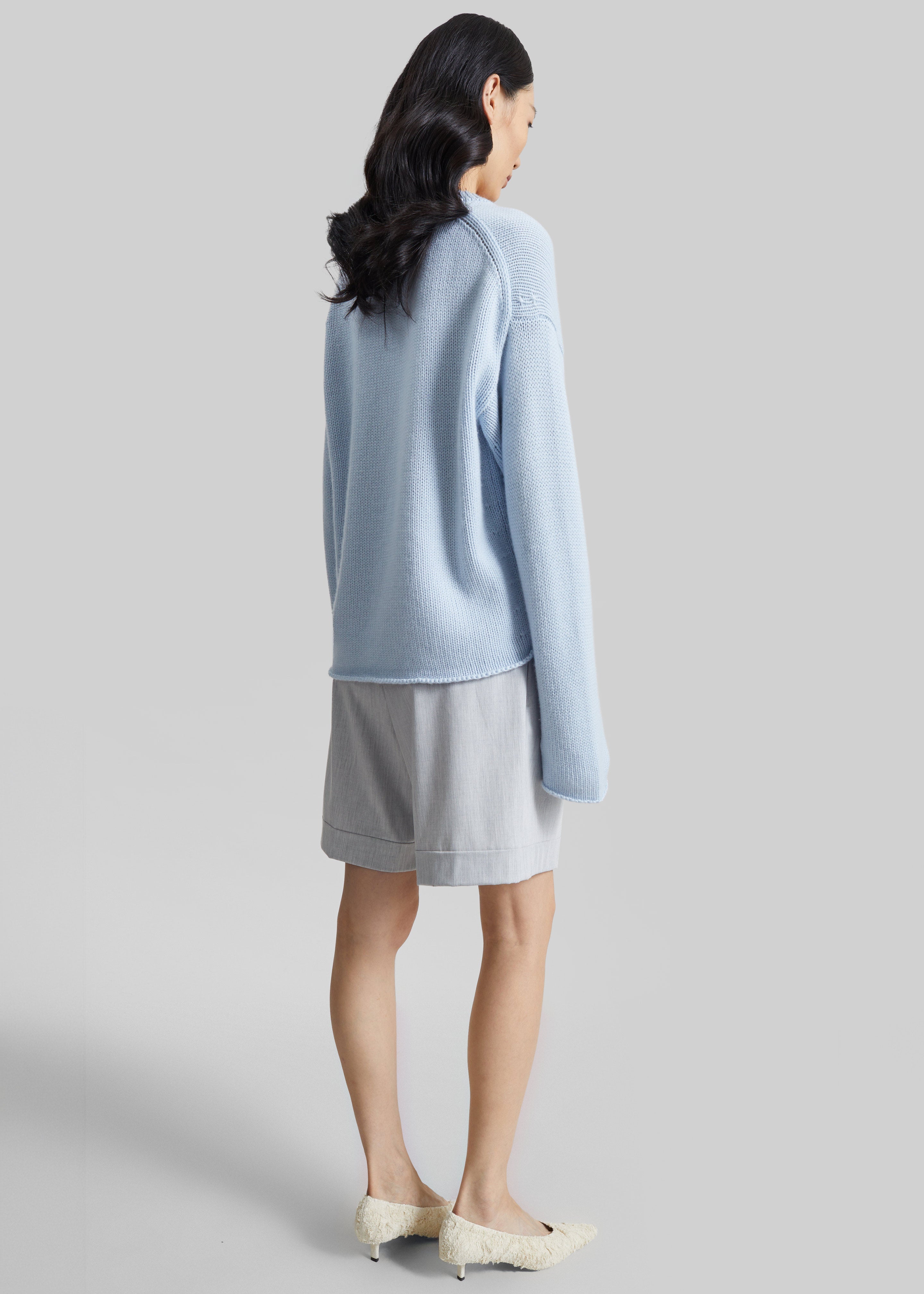 Mirbel Pleated Shorts - Light Grey - 8