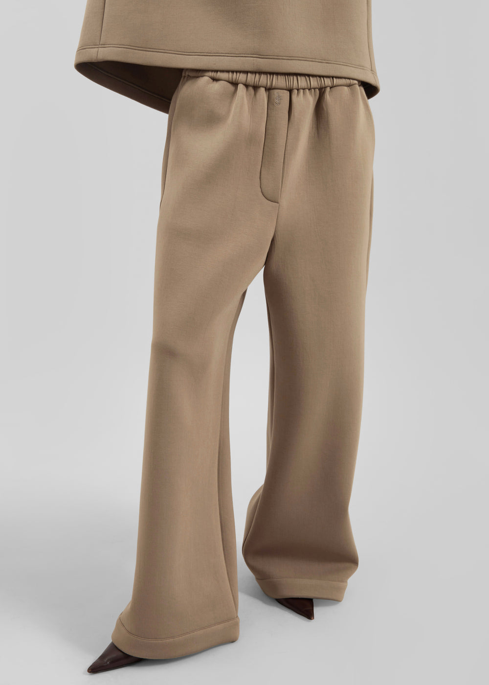Mirca Neoprene Elastic Pants - Camel - 1