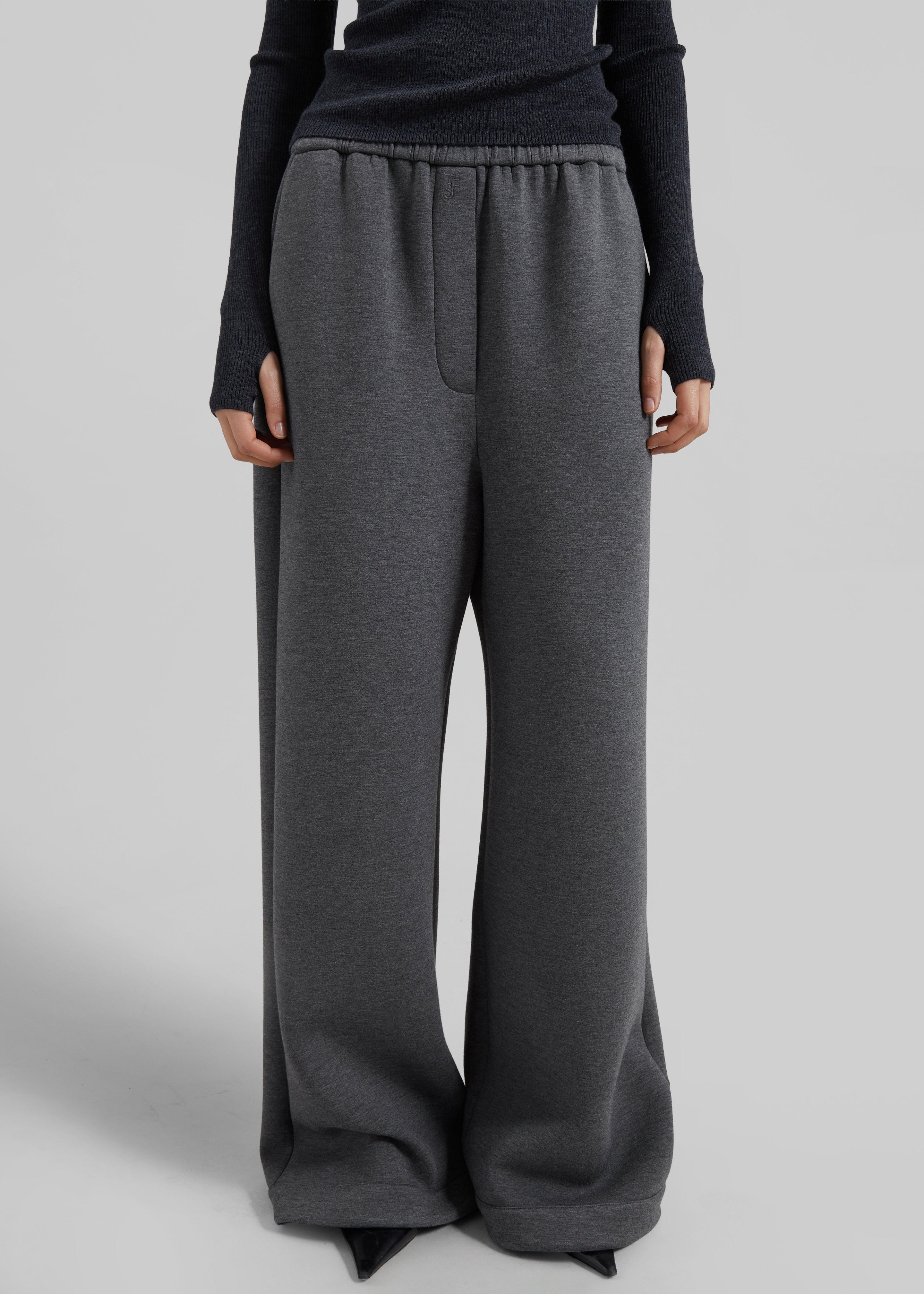 Mirca Neoprene Elastic Pants - Dark Grey - 5