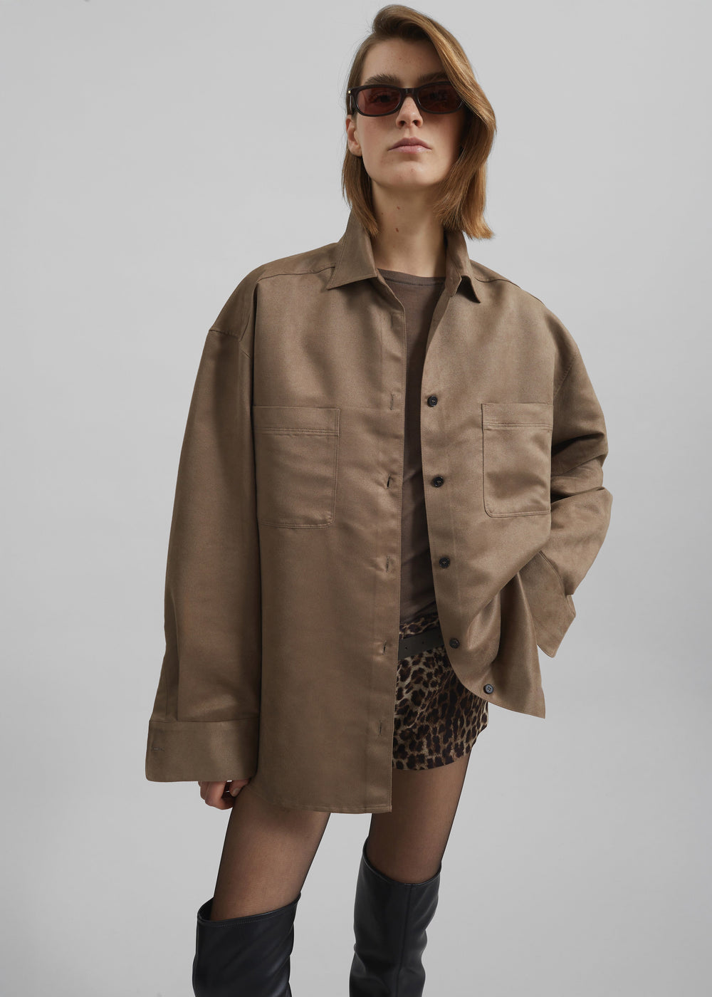 Mire Button Up Shirt - Camel