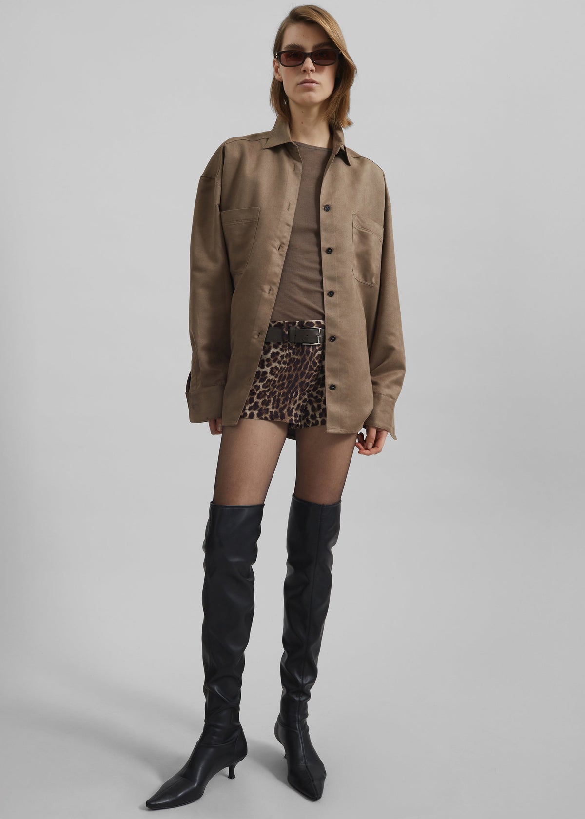 Mire Button Up Shirt - Camel - 2
