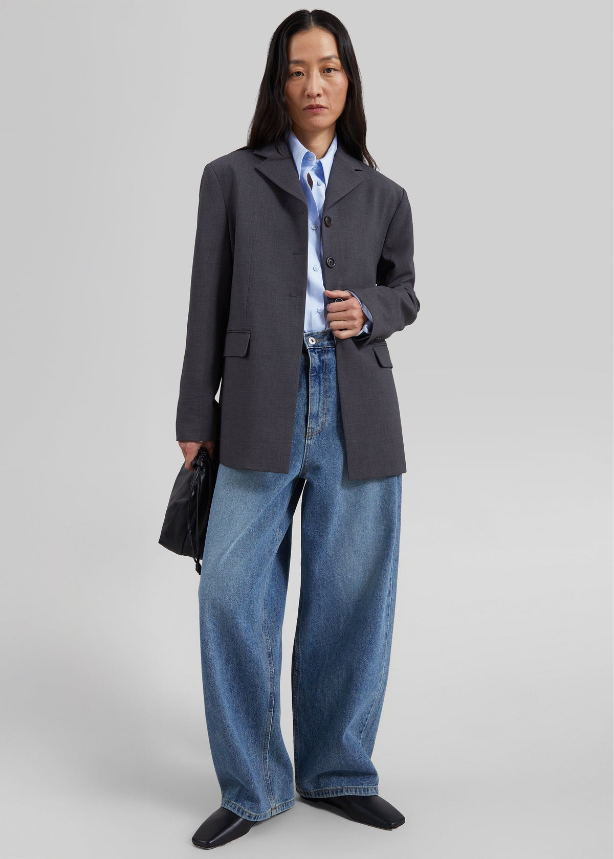 Mirka Tailored Blazer - Dark Grey