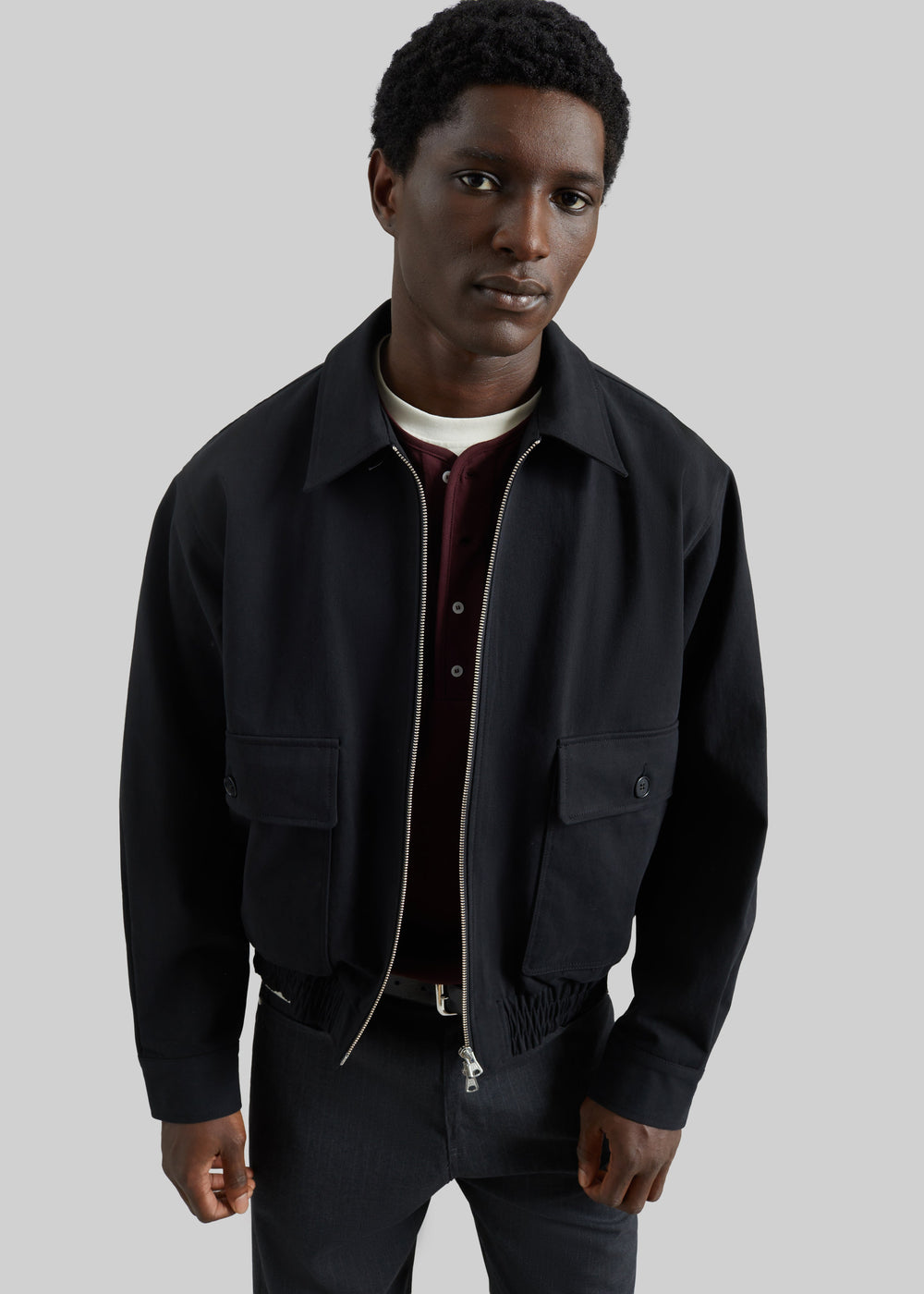 Mitchell Cotton Twill Jacket - Black