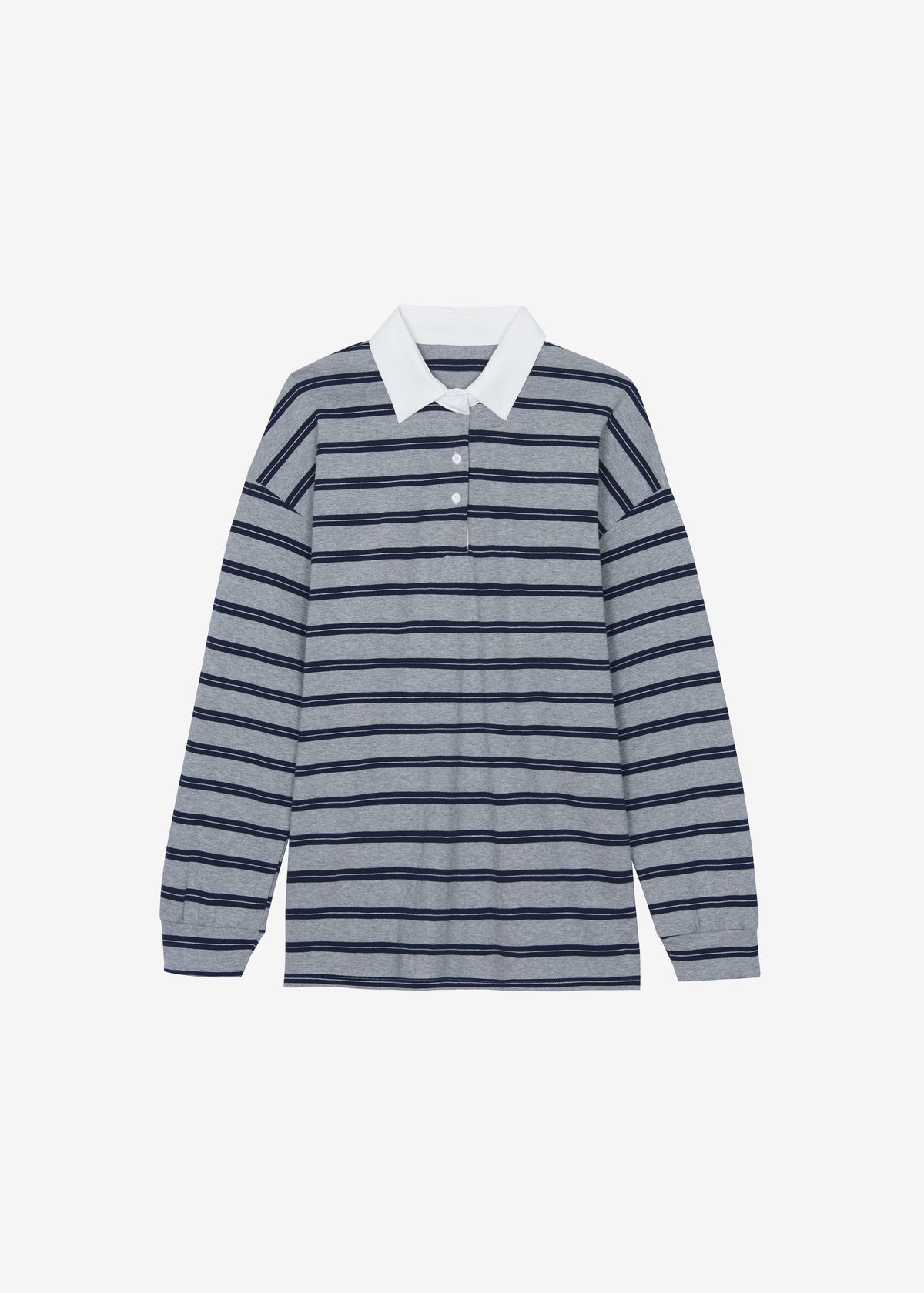 Mizan Striped Polo - Grey - 8