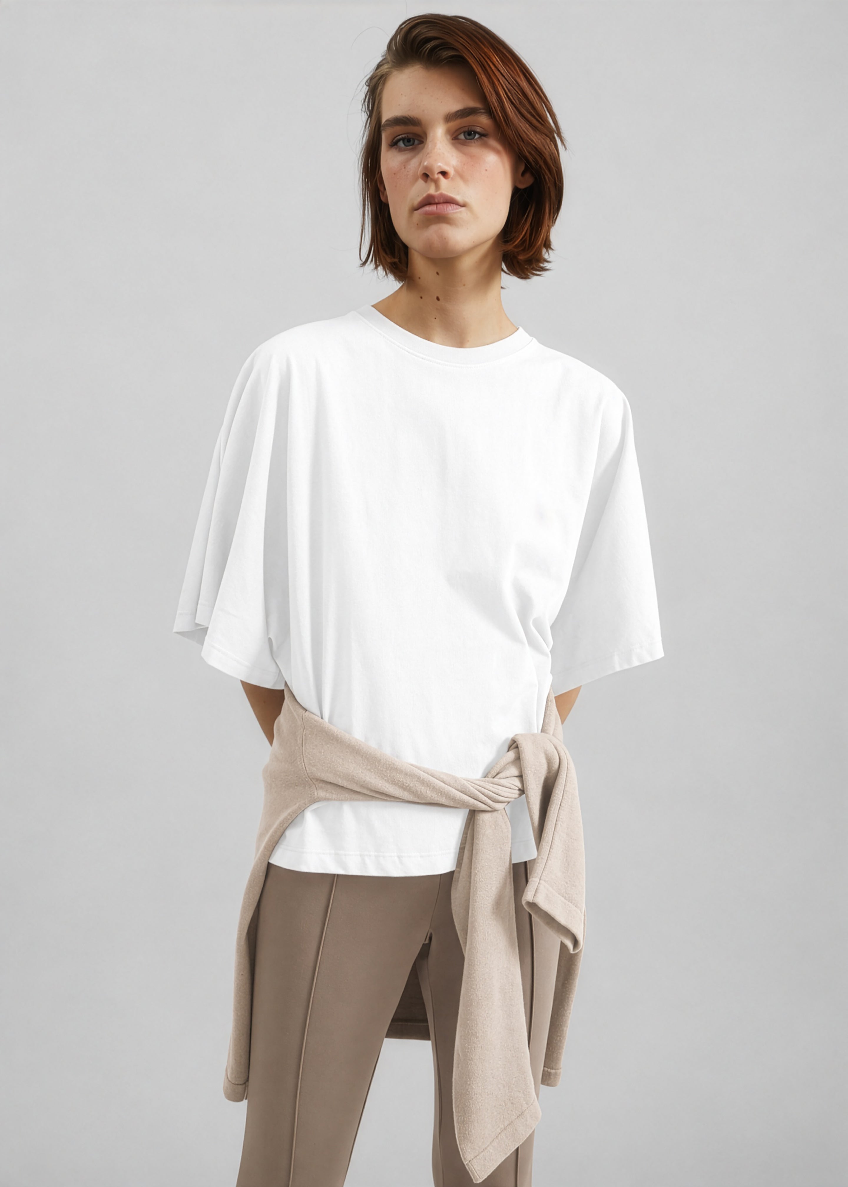 Modave Dolman Sleeve Tee - White - 1
