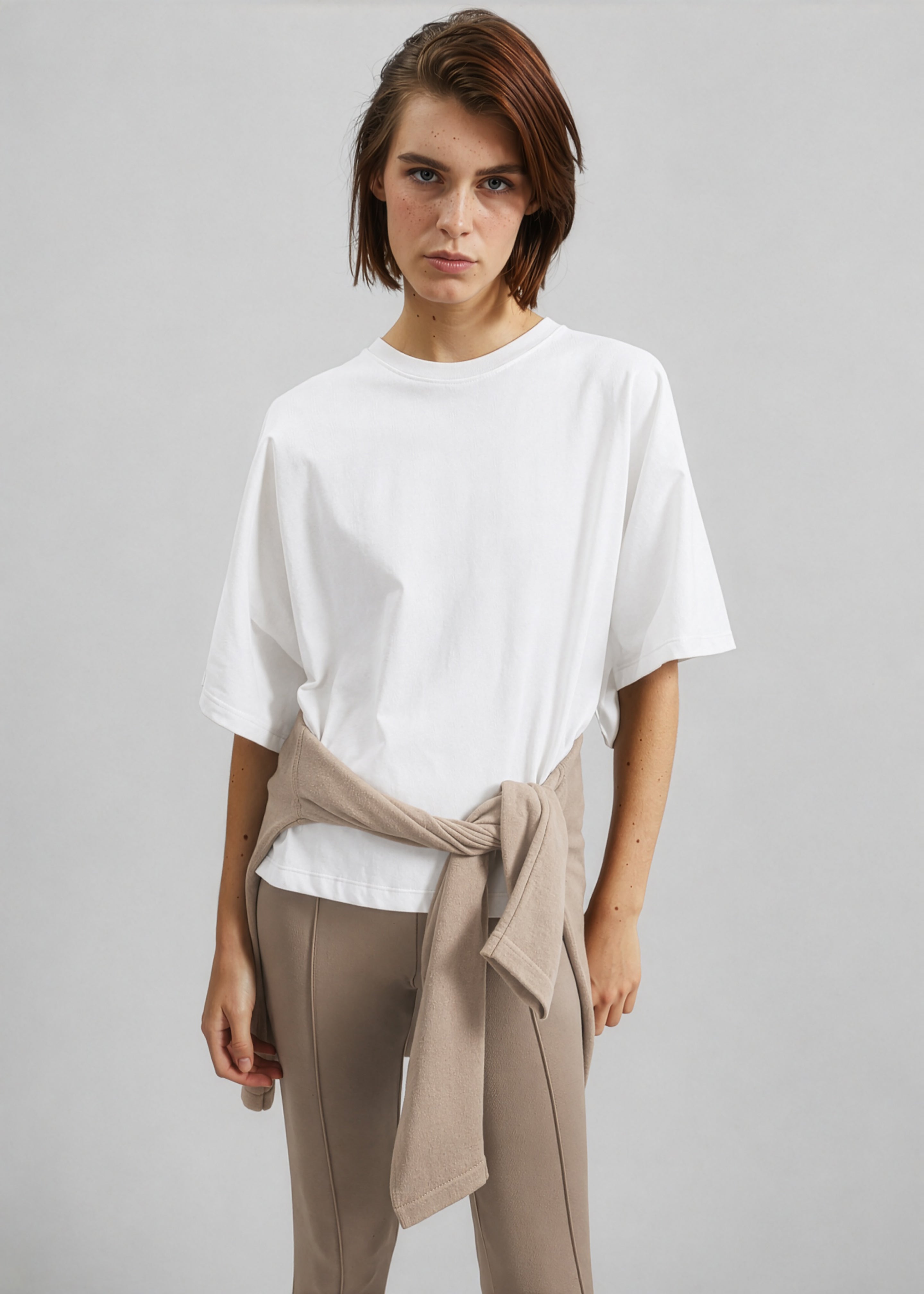 Modave Dolman Sleeve Tee - White - 3