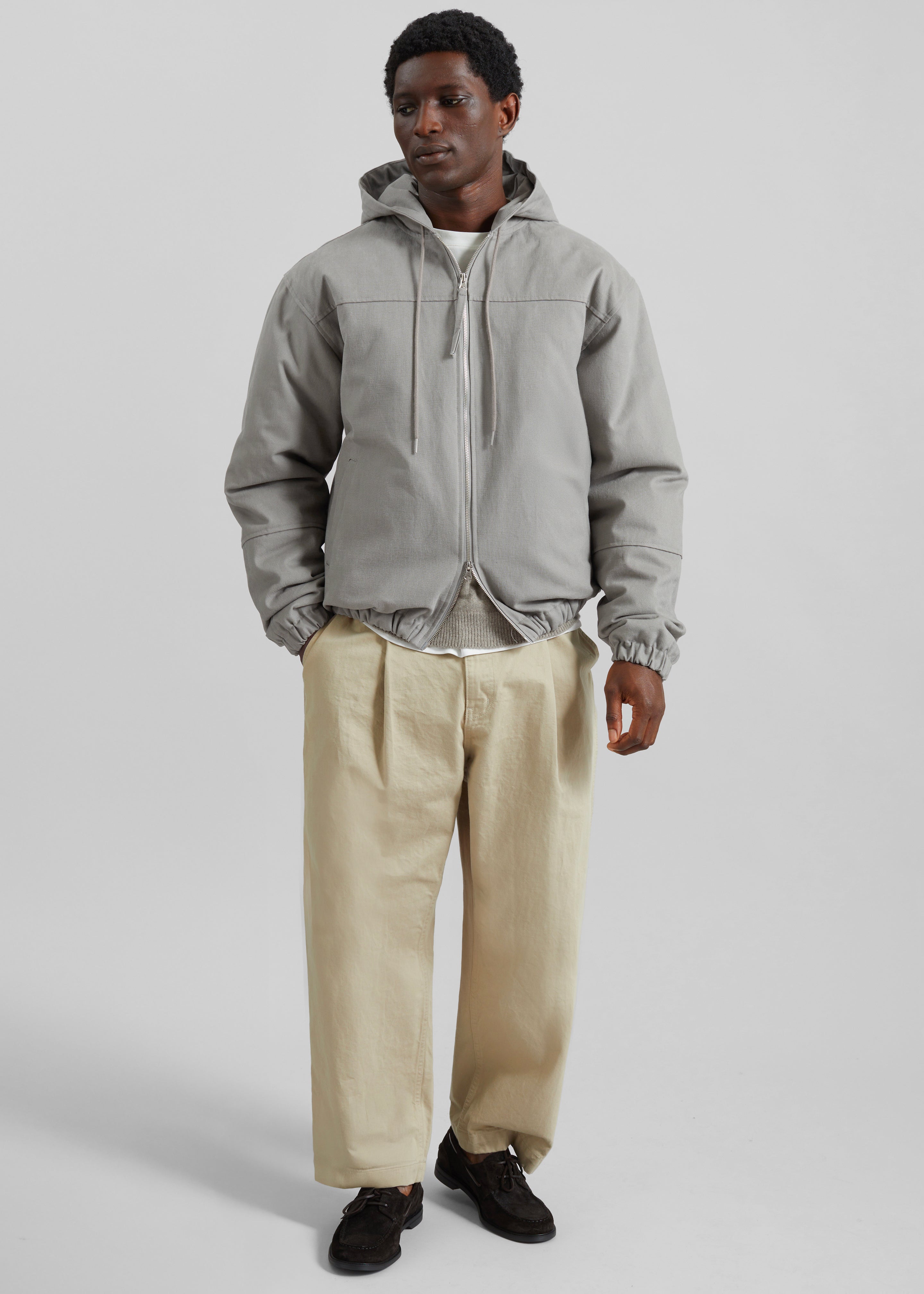 Molkom Padded Jacket - Taupe – The Frankie Shop Europe
