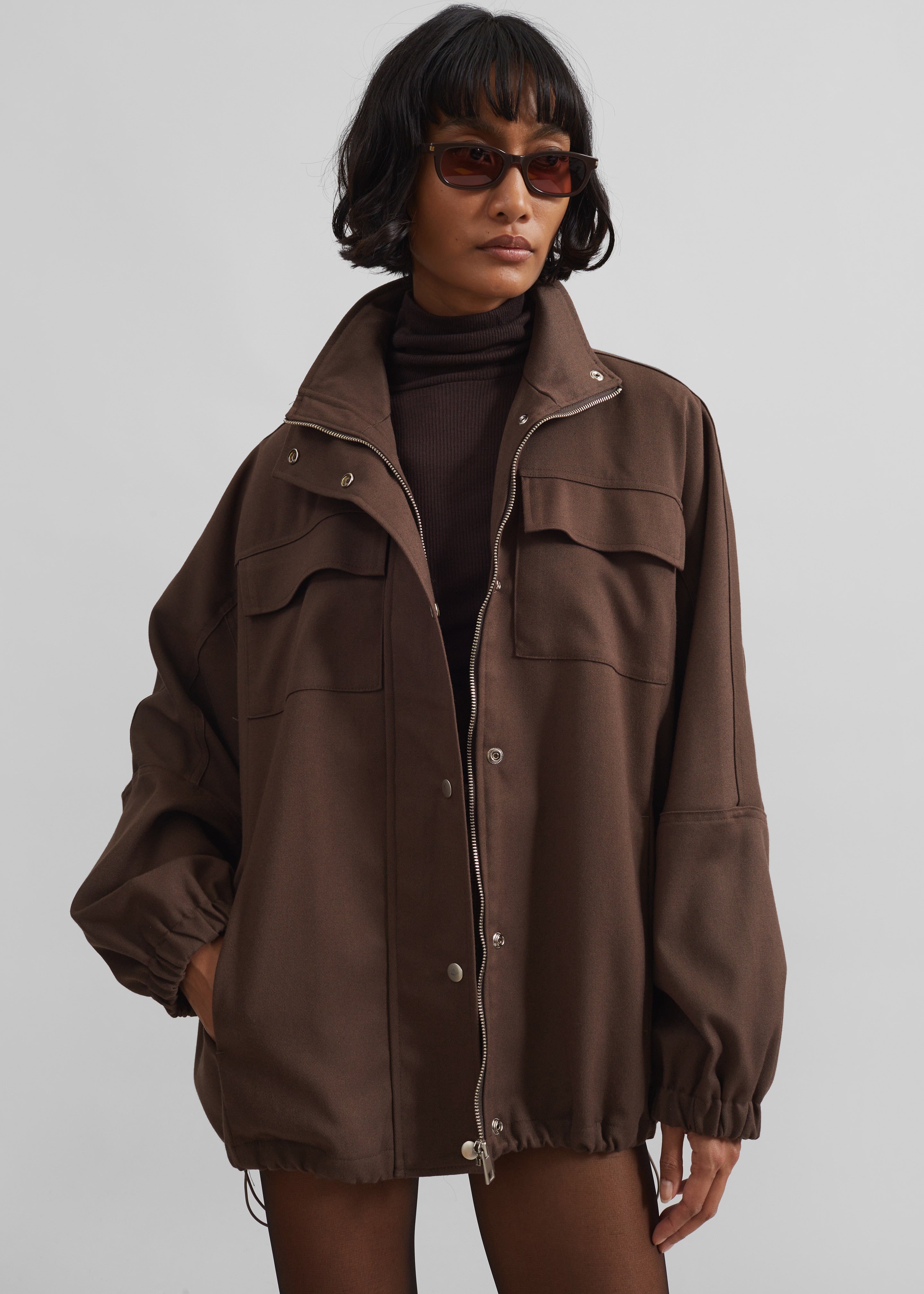 Monroy Utility Jacket - Brown - 4