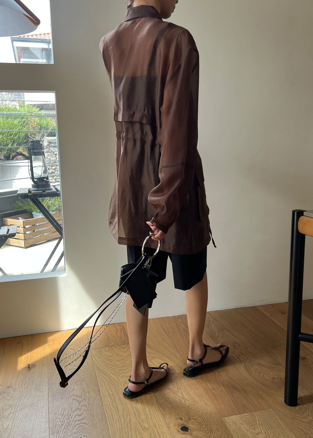 Montaro Sheer Light Jacket - Brown - 1