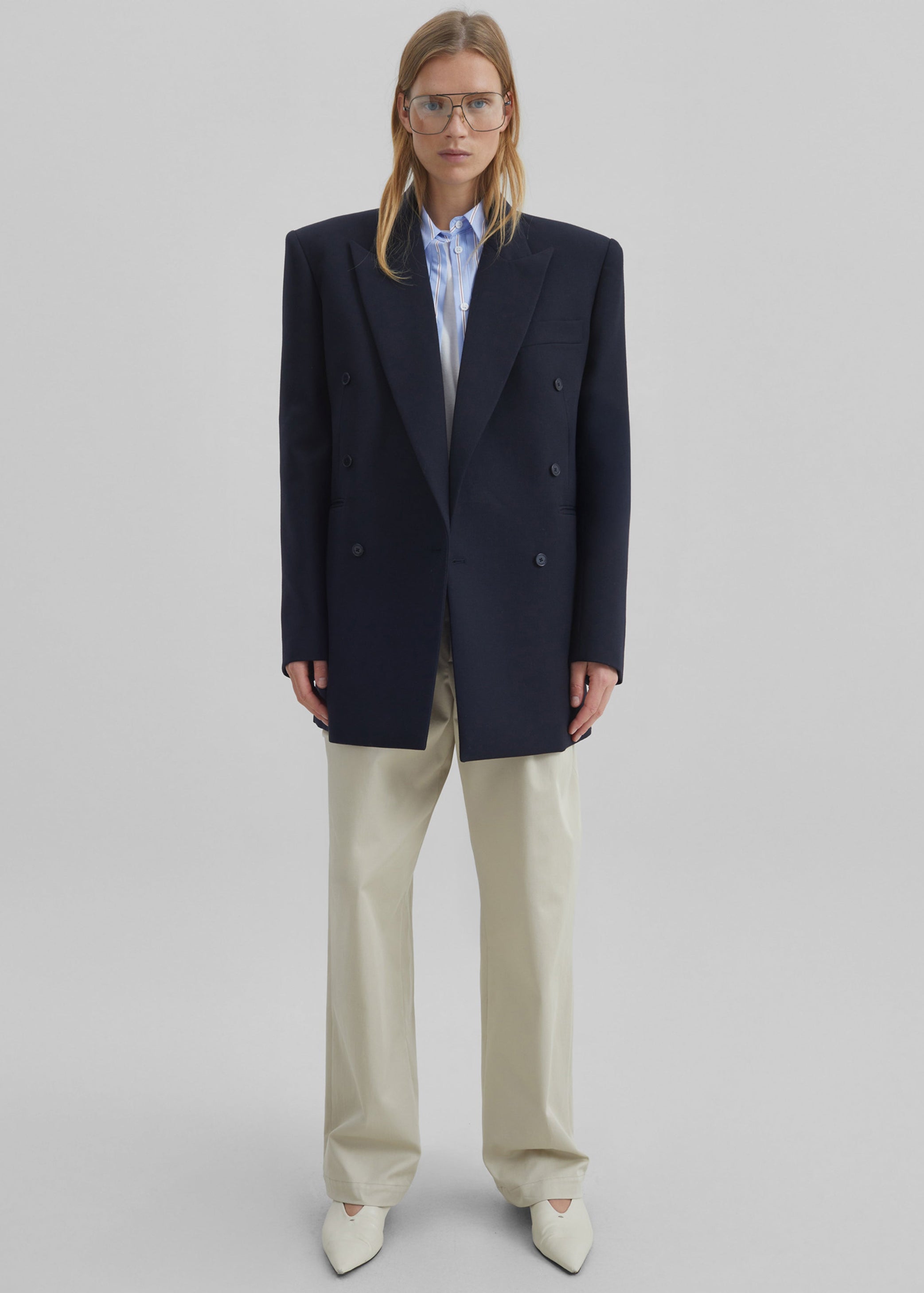 Shop the look image for Monterey Structured Blazer - Dark Navy