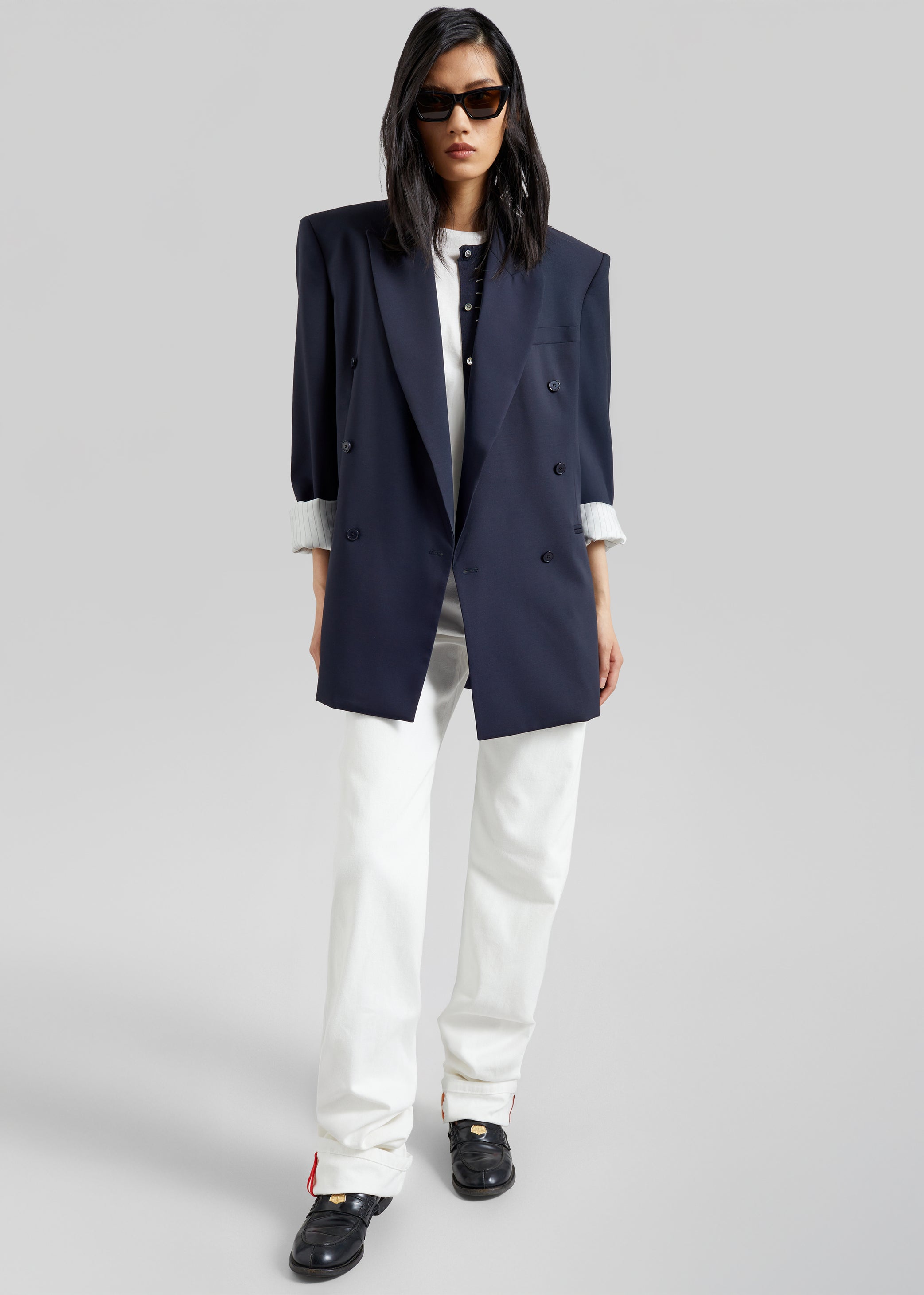 Shop the look image for Monterey Structured Blazer - Dark Navy