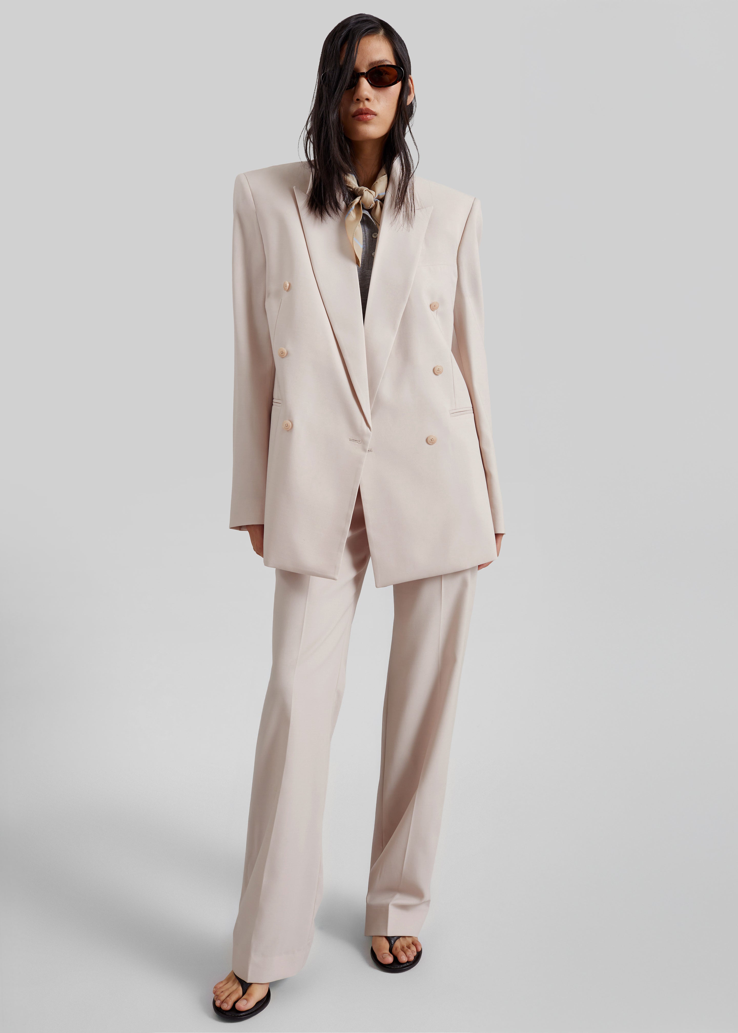 Monterey Structured Blazer - Faded Pink - 6