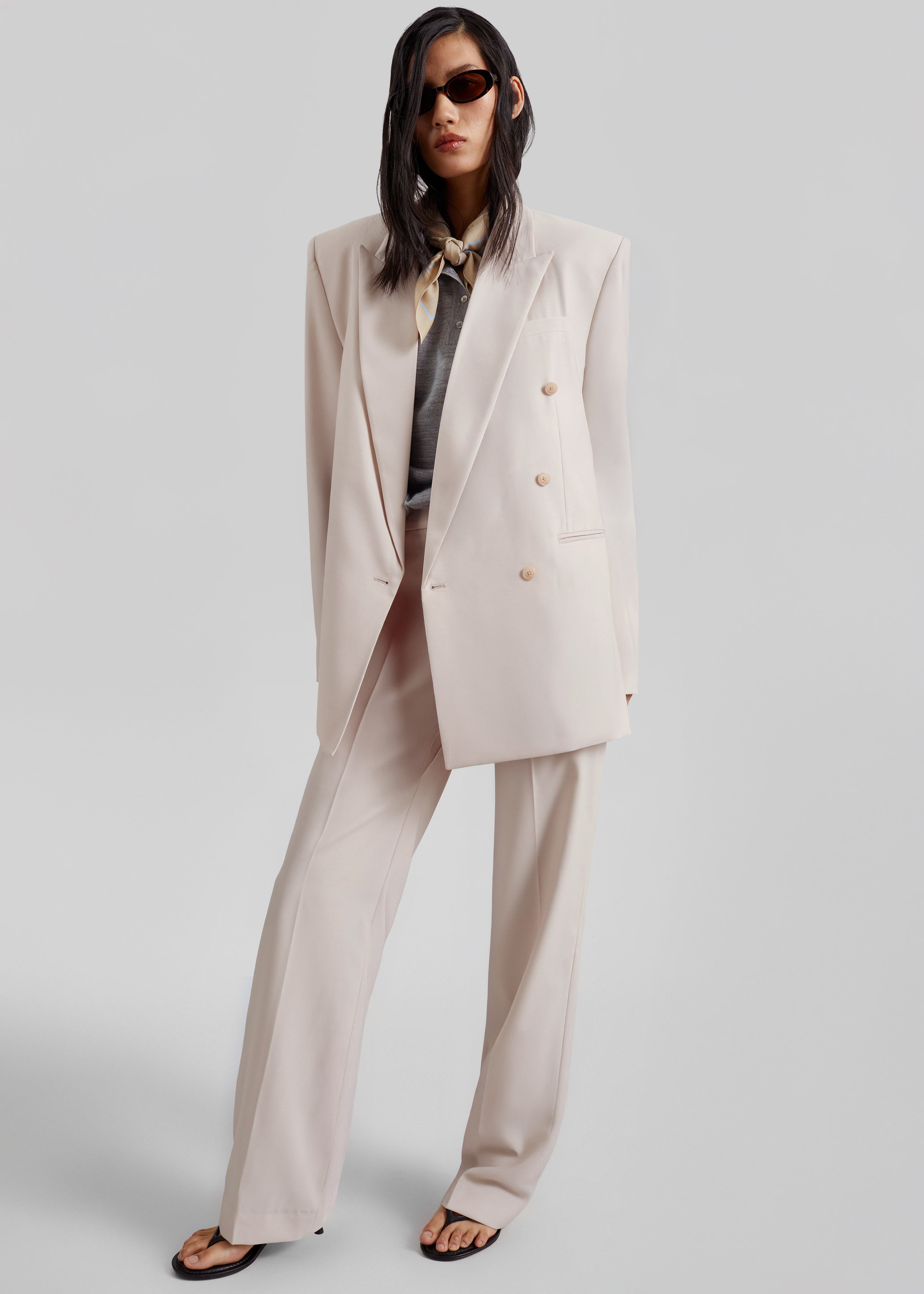 Monterey Structured Blazer - Faded Pink - 7