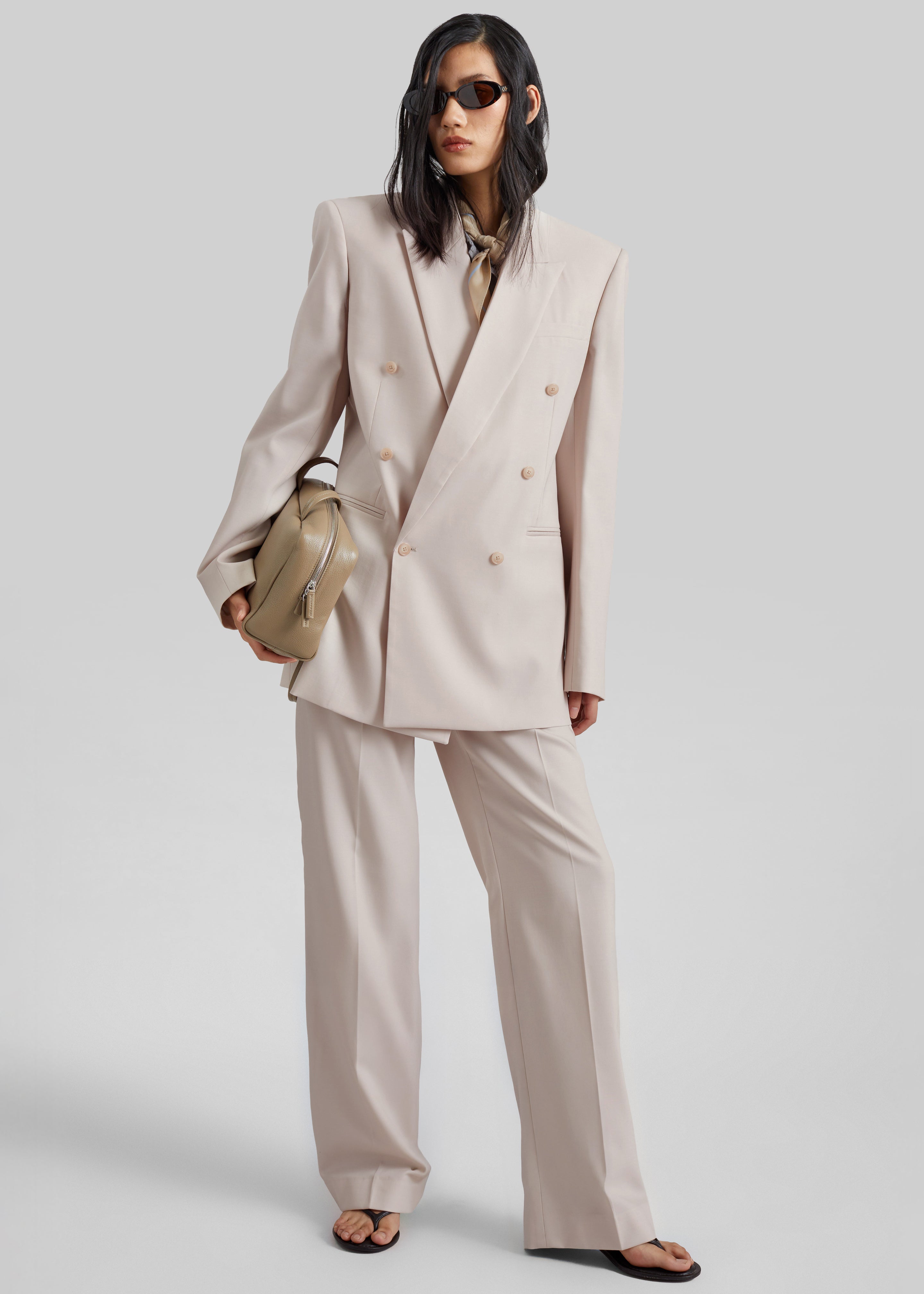 Monterey Structured Blazer - Faded Pink - 3