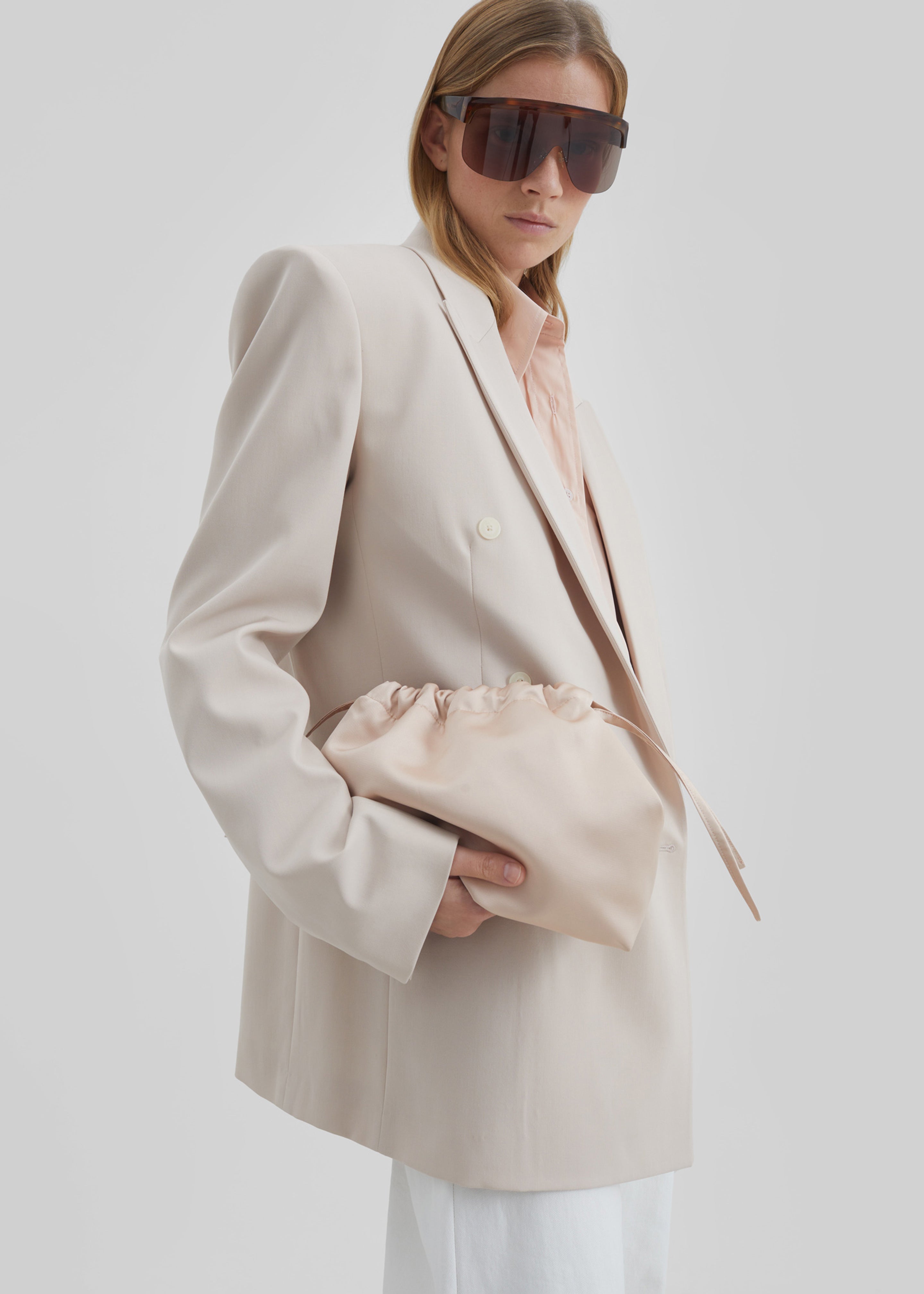 Monterey Structured Blazer - Faded Pink - 8