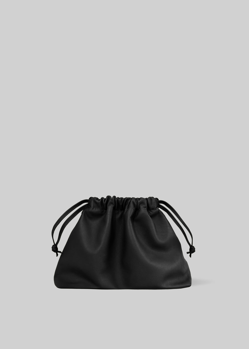 Morgan Faux Leather Small Pouch - Black